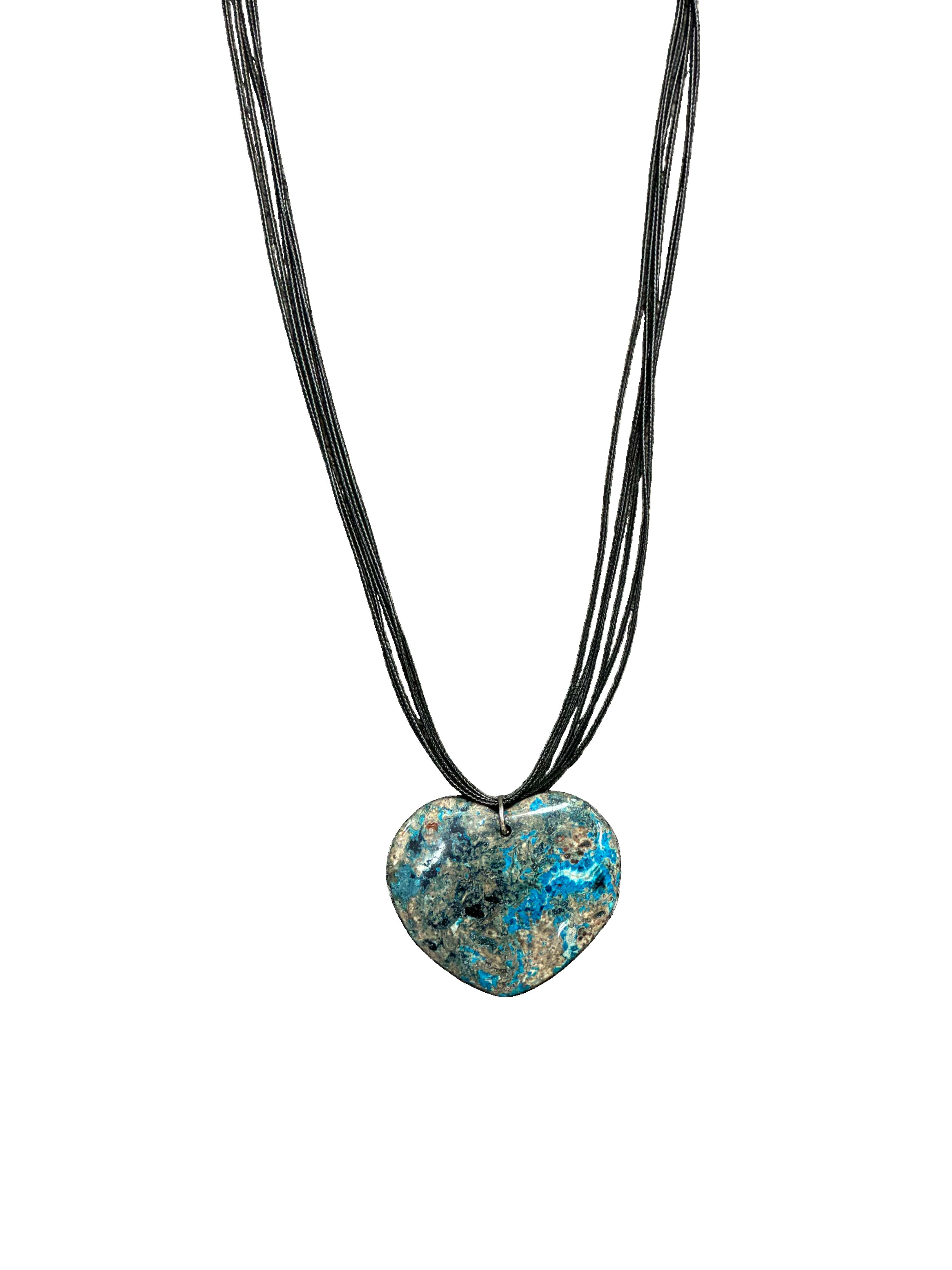Crazy Lace Agate Cord Pendant Necklace - Balancing & Grounding | Unique Gemstone Jewelry