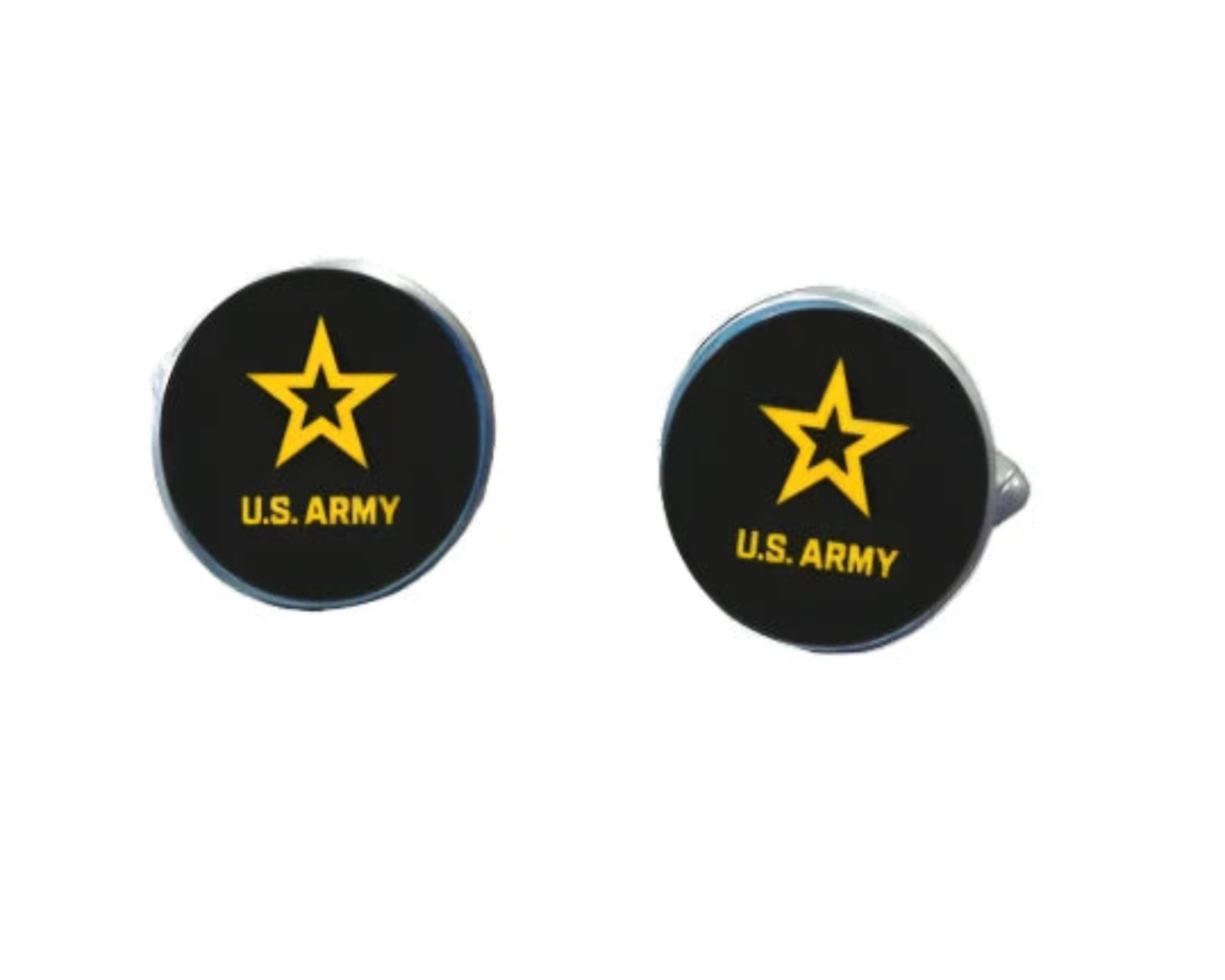 Military Cufflinks - Officially Licensed, Non Tarnish Navy - Air Force - Coast Guard- Army - Space Force - Marine Corps