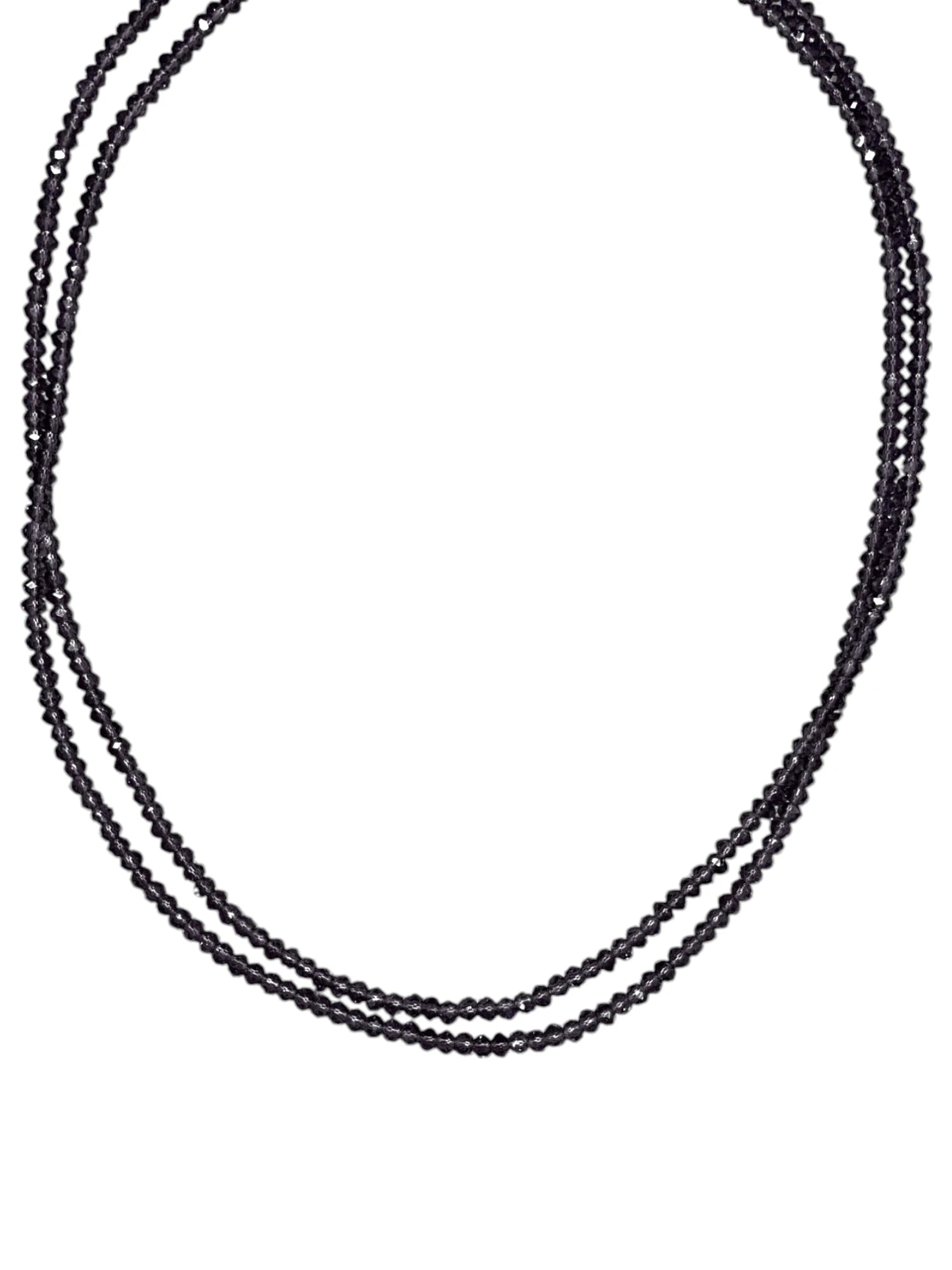 Amethyst Crystal Double Strand Necklace