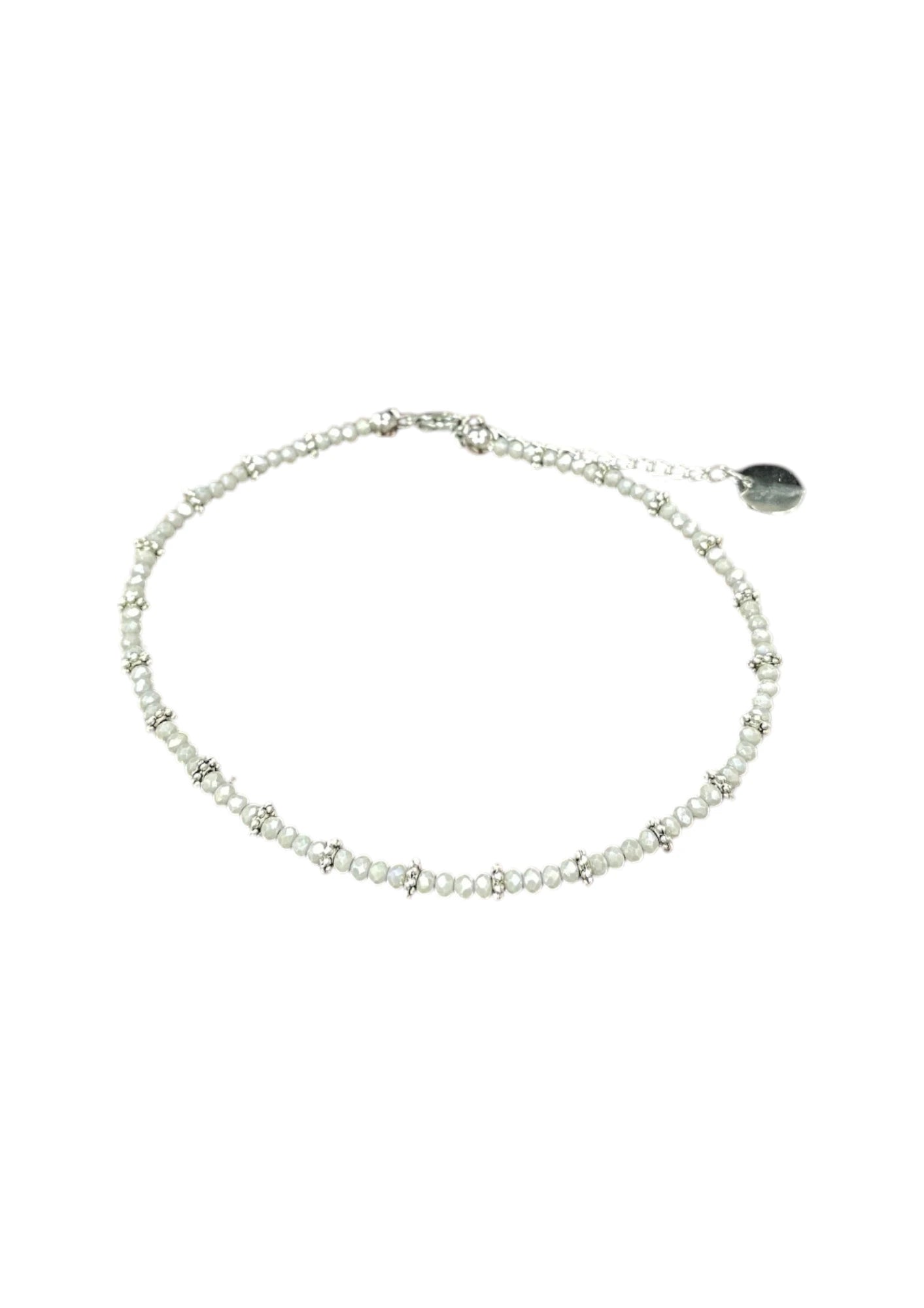 Sparkling Crystal Anklet with Extender Chain | A Touch of Summer Elegance