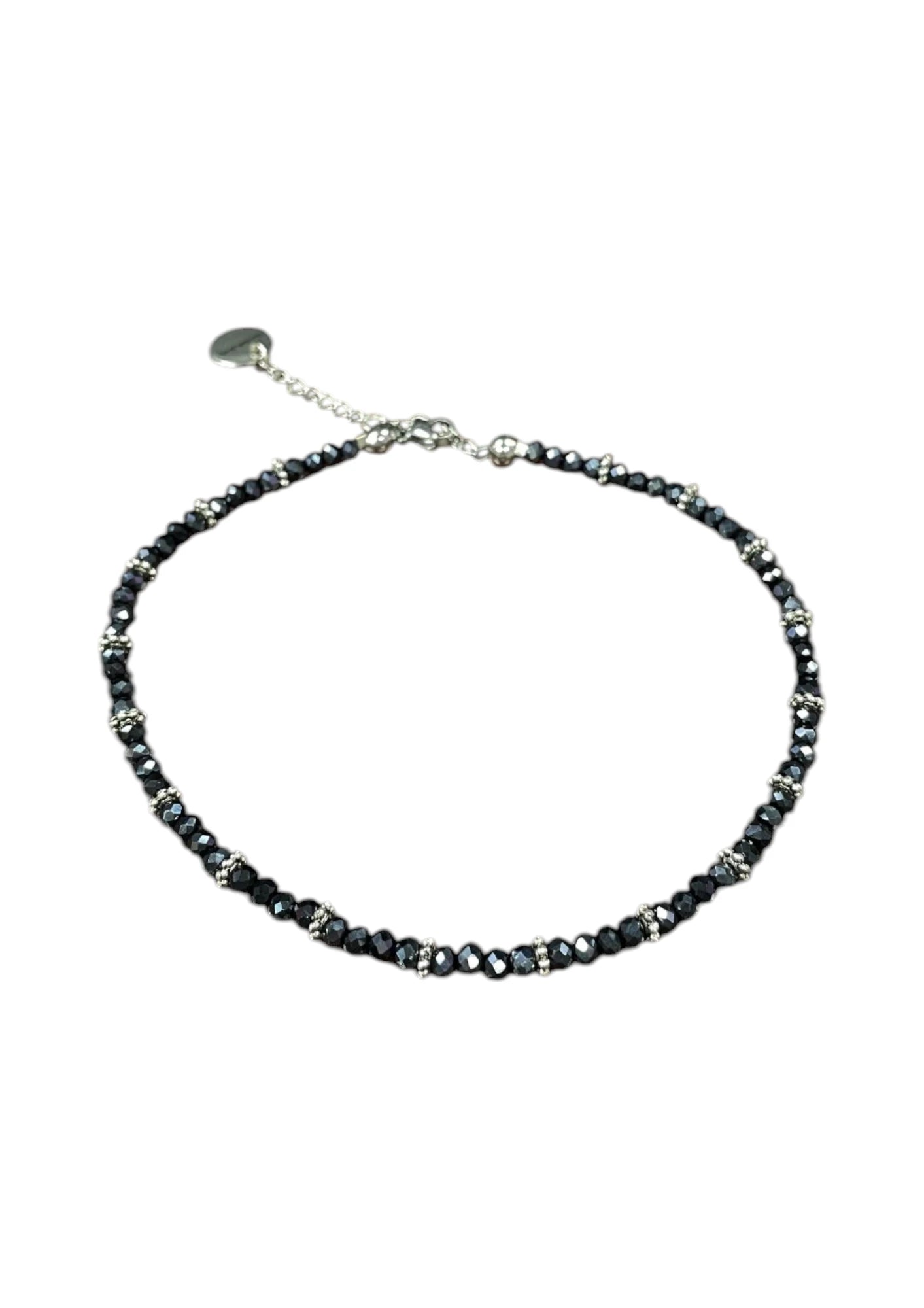 Sparkling Crystal Anklet with Extender Chain | A Touch of Summer Elegance