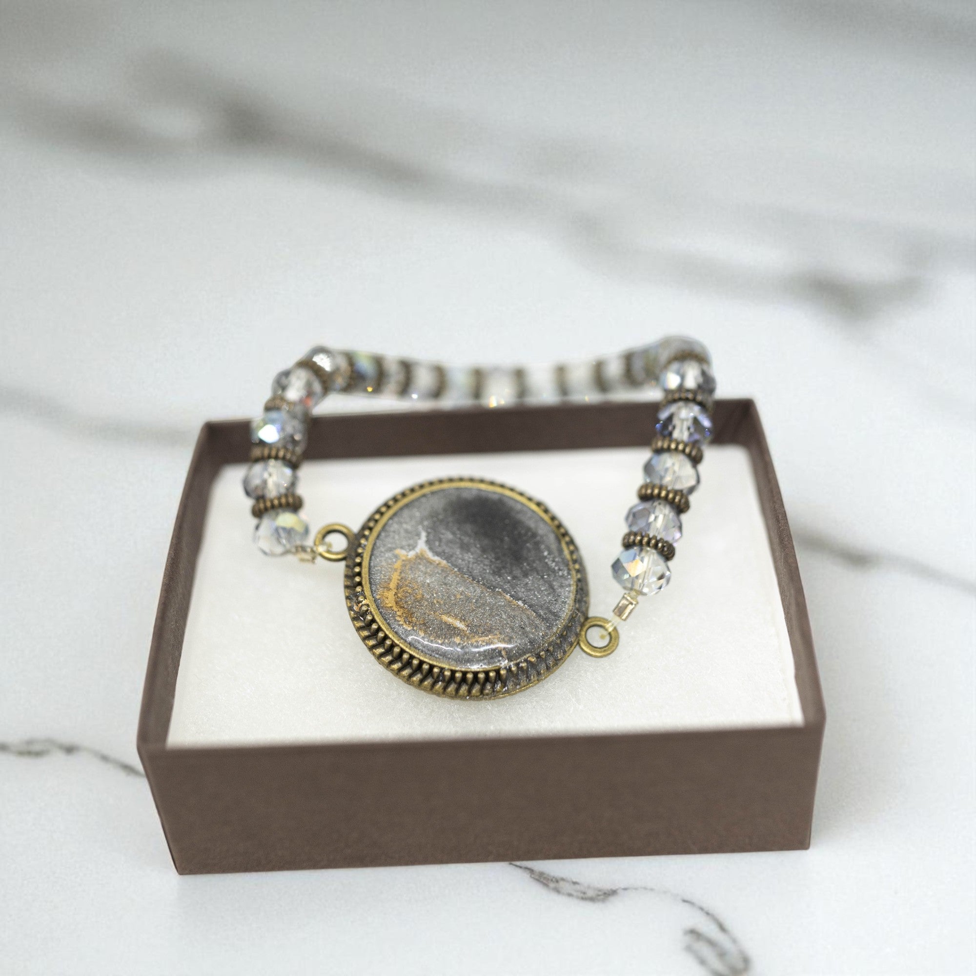 Go Gray Crystal Cancer Awareness Bracelet
