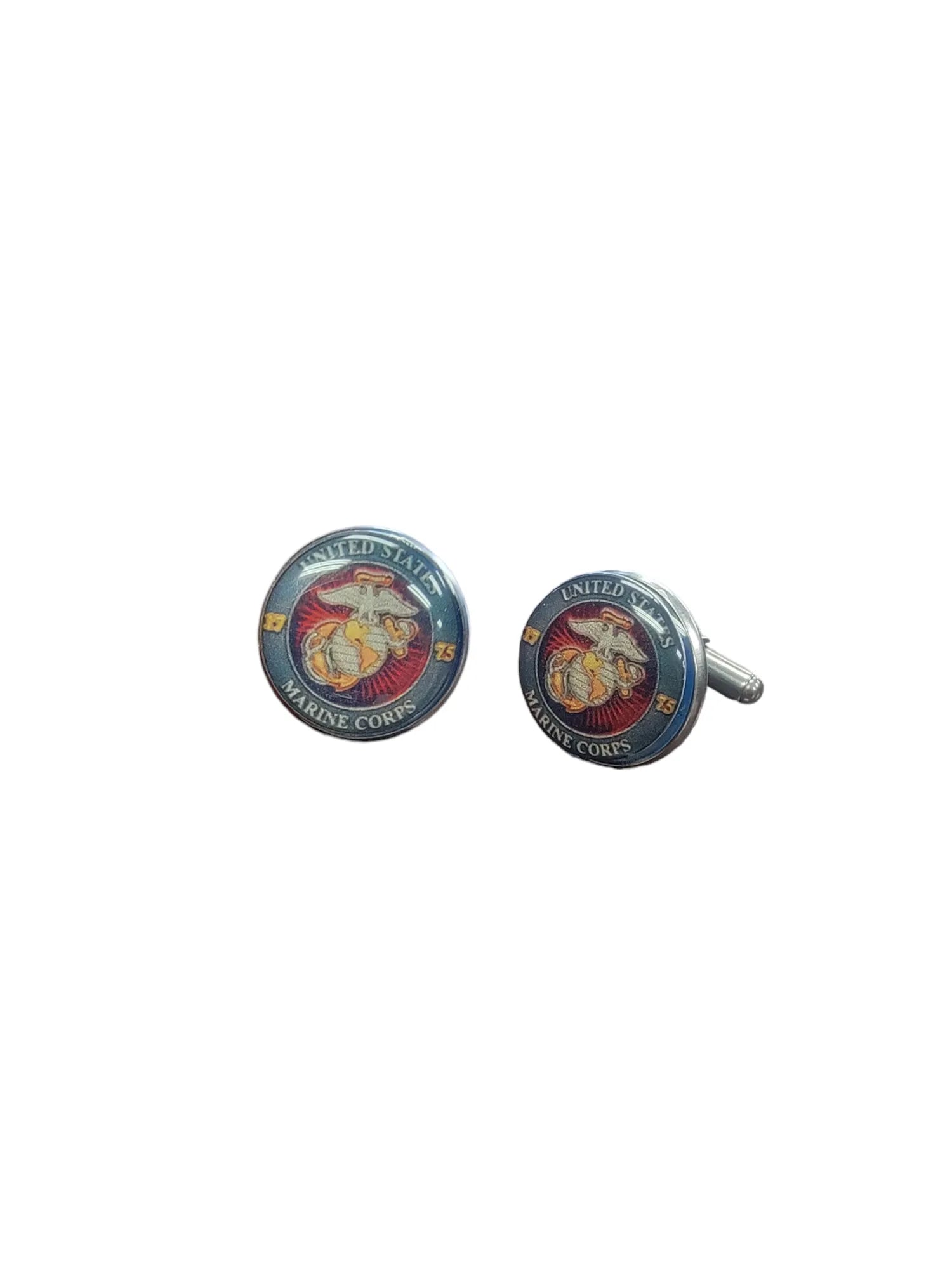 Military Cufflinks - Officially Licensed, Non Tarnish Navy - Air Force - Coast Guard- Army - Space Force - Marine Corps