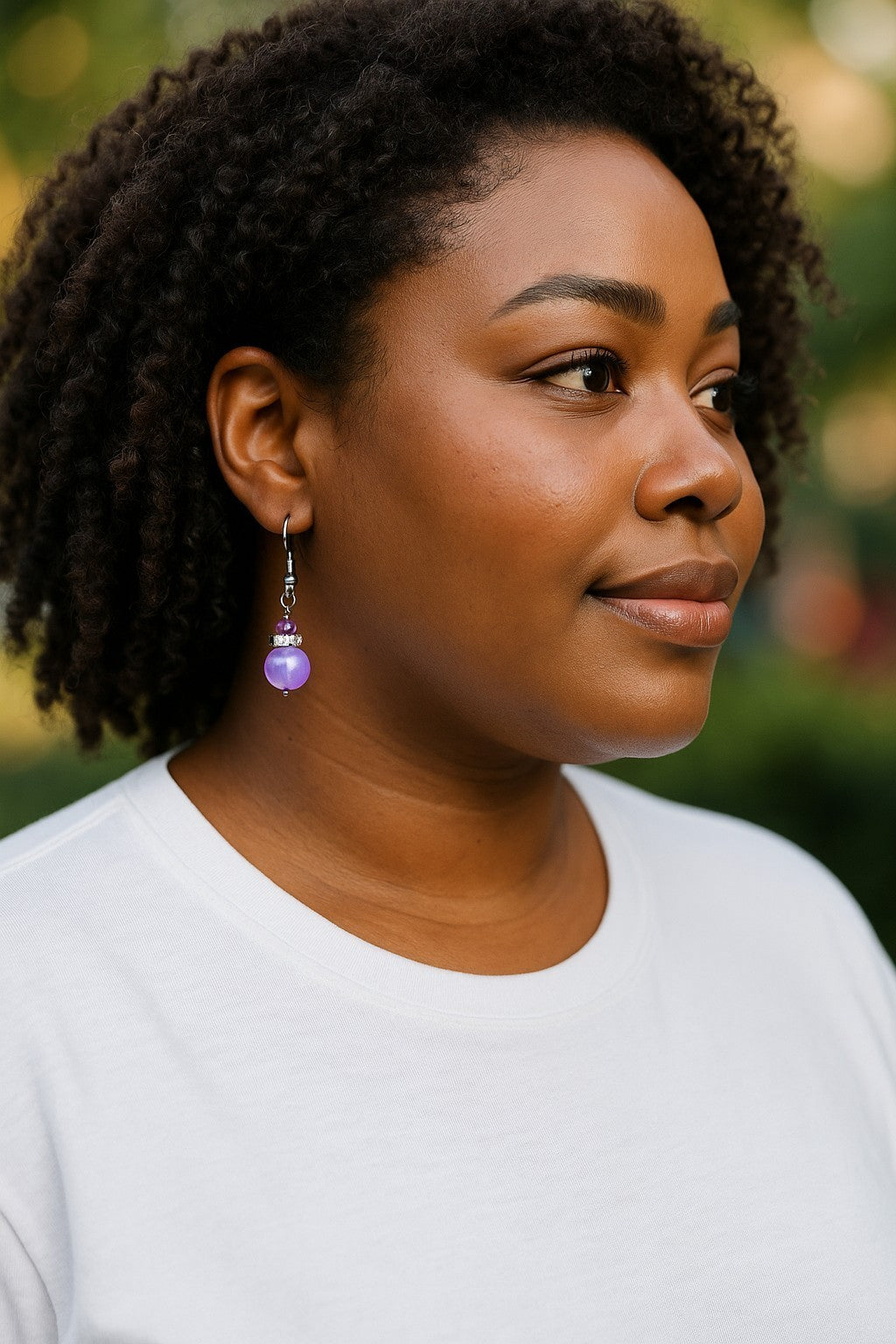 Ombre Bead Drop Earrings | Sea Green, Mystic & Magenta Variations