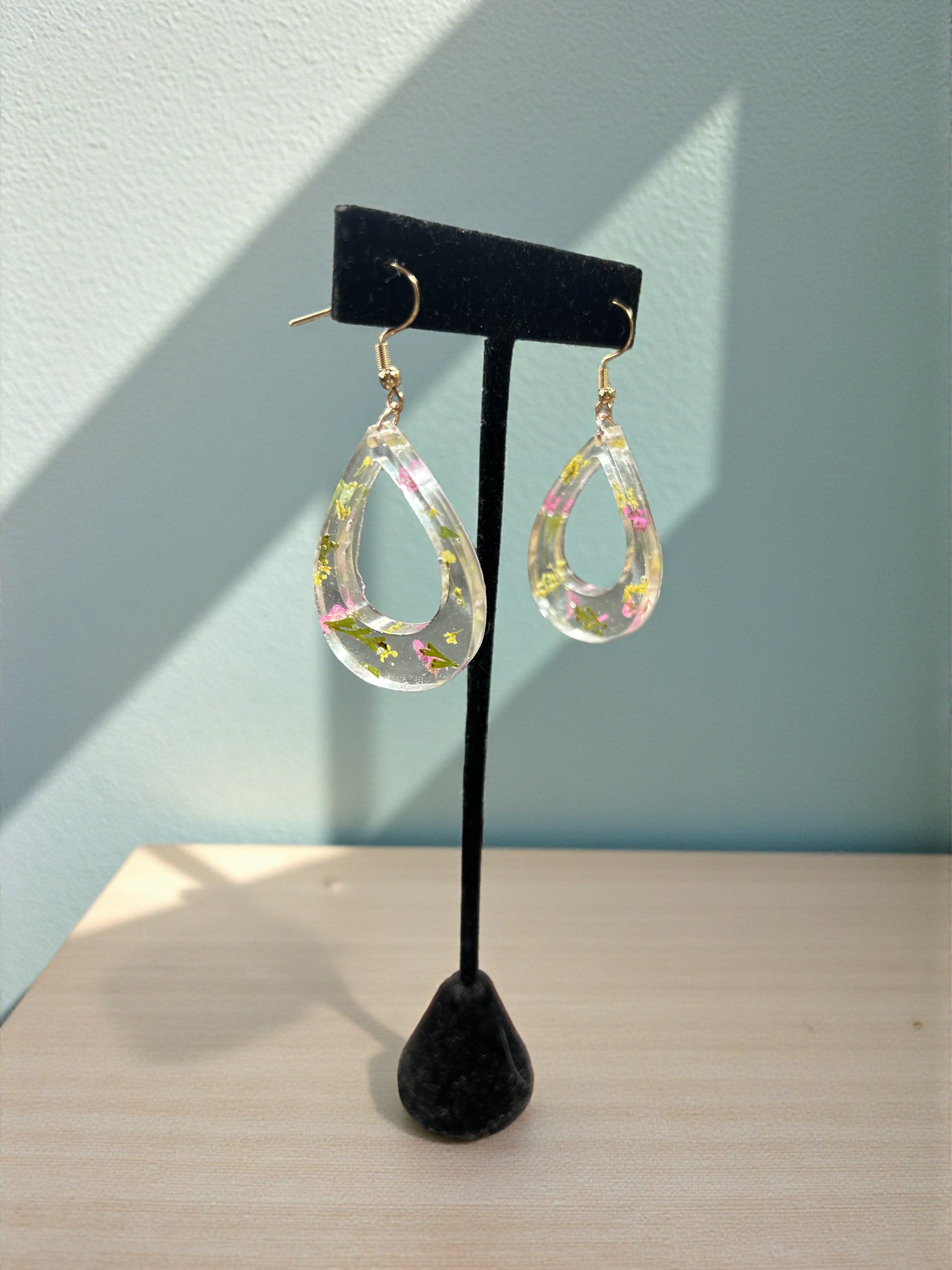 Eternal Bloom Drop Resin Earrings