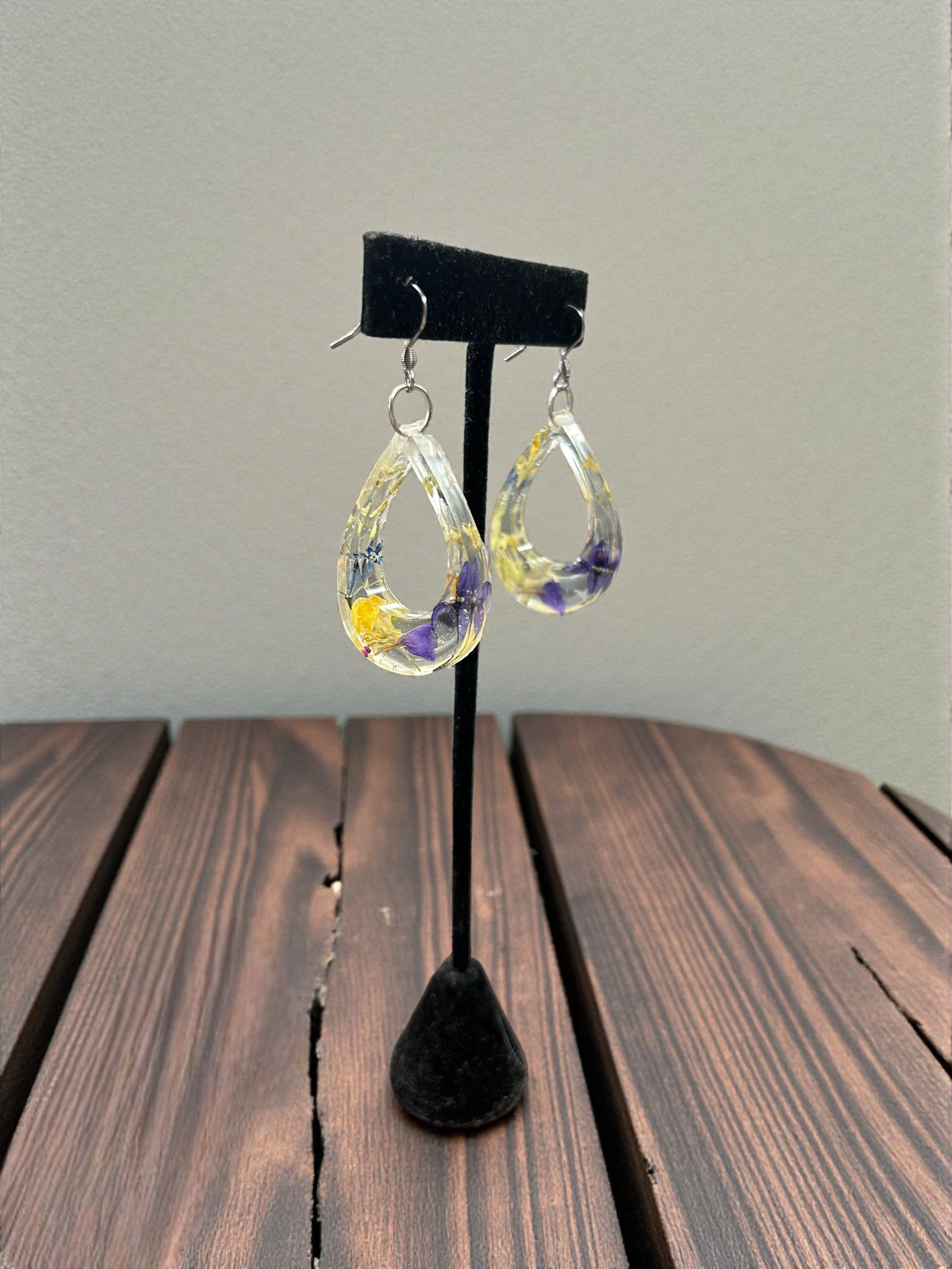 Eternal Bloom Drop Resin Earrings