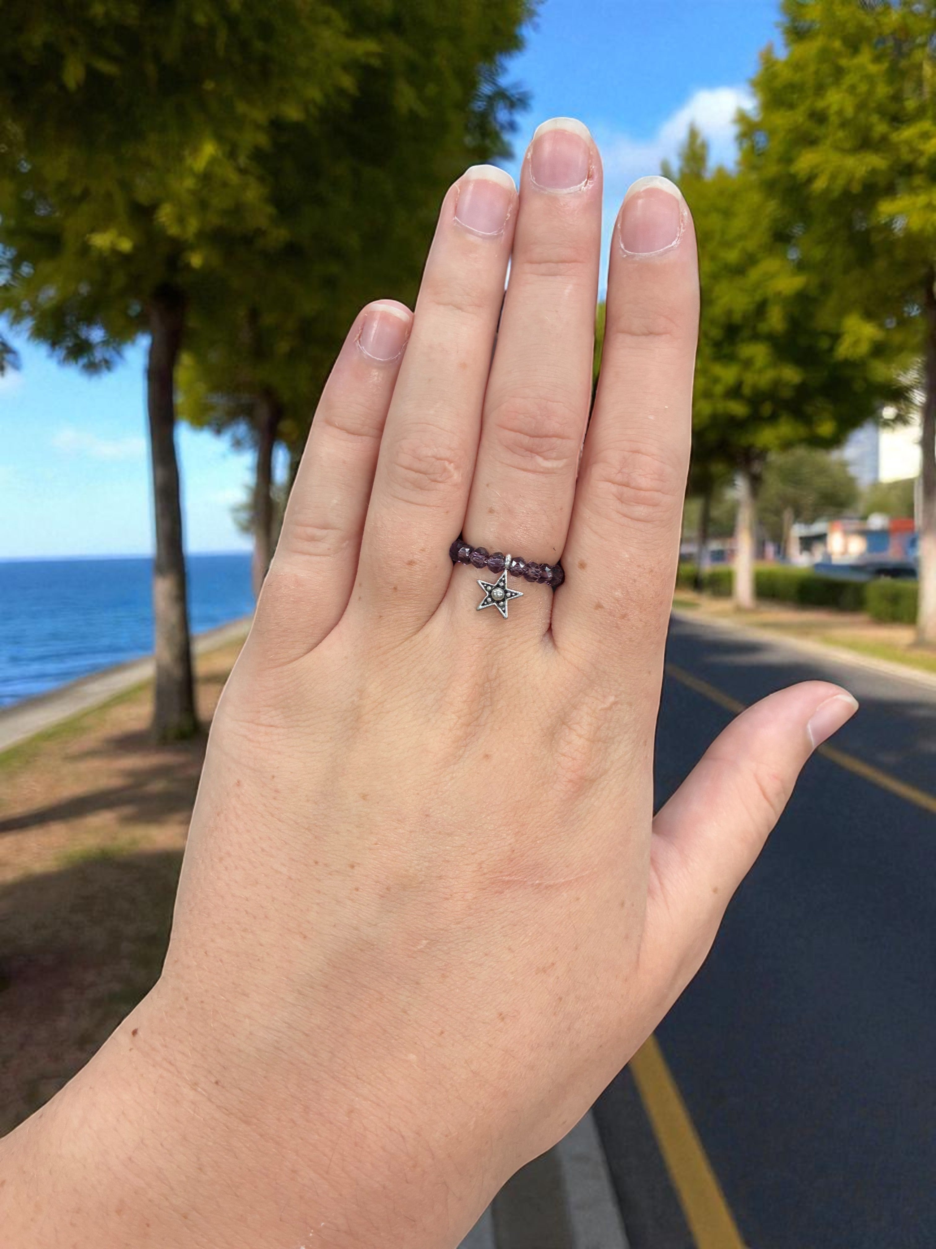 Beaded Stretch Rings with Charms: Handmade Jewelry for Every Style