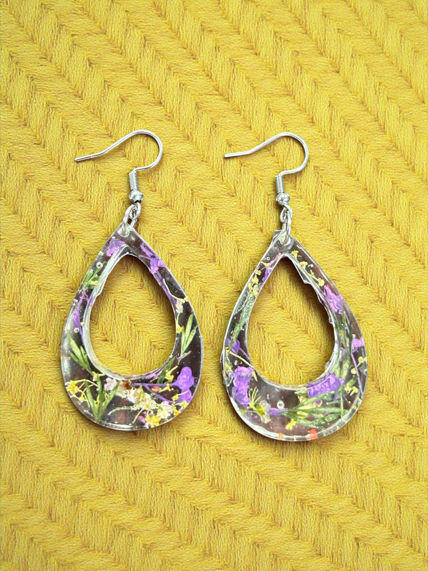 Eternal Bloom Drop Resin Earrings