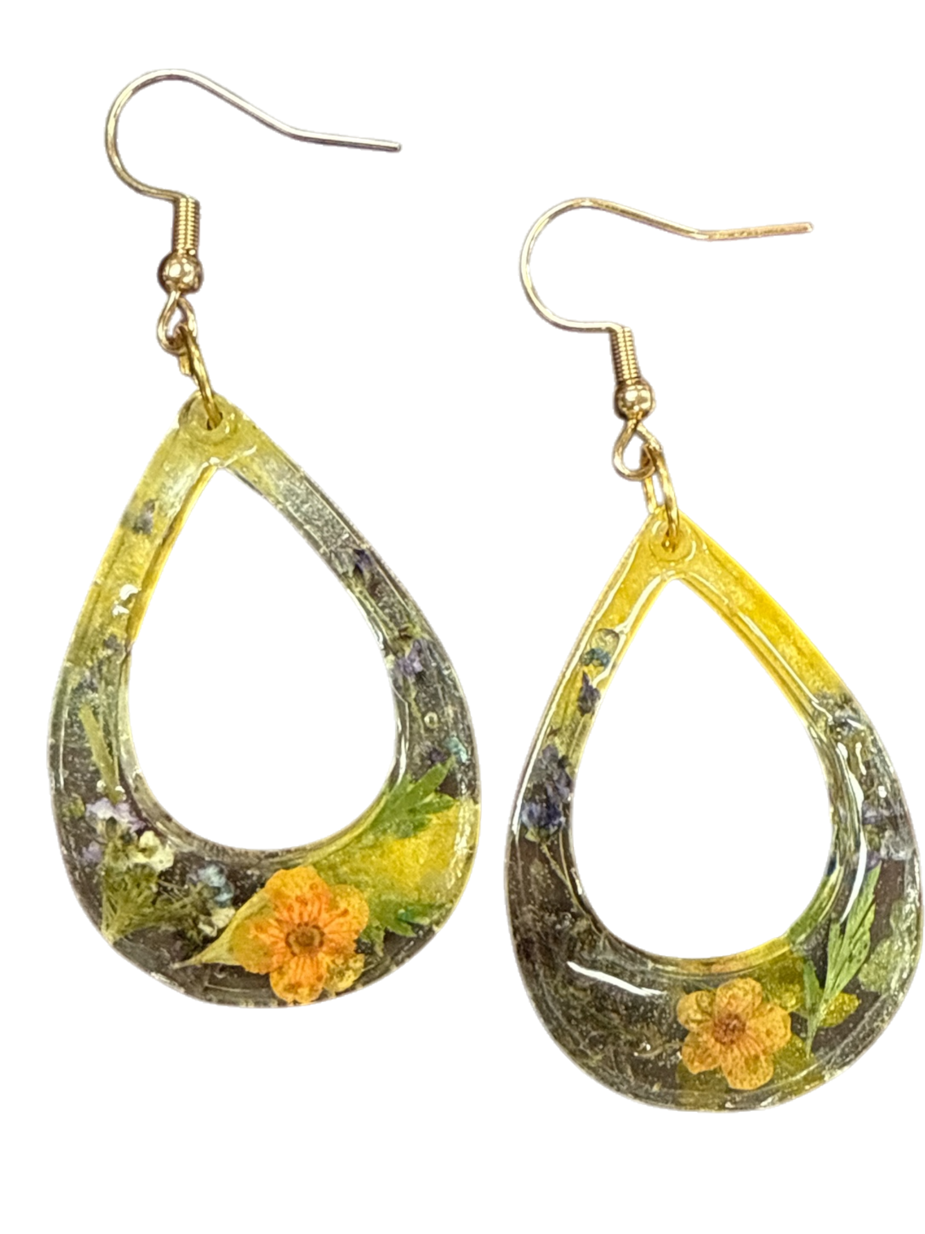 Eternal Bloom Drop Resin Earrings