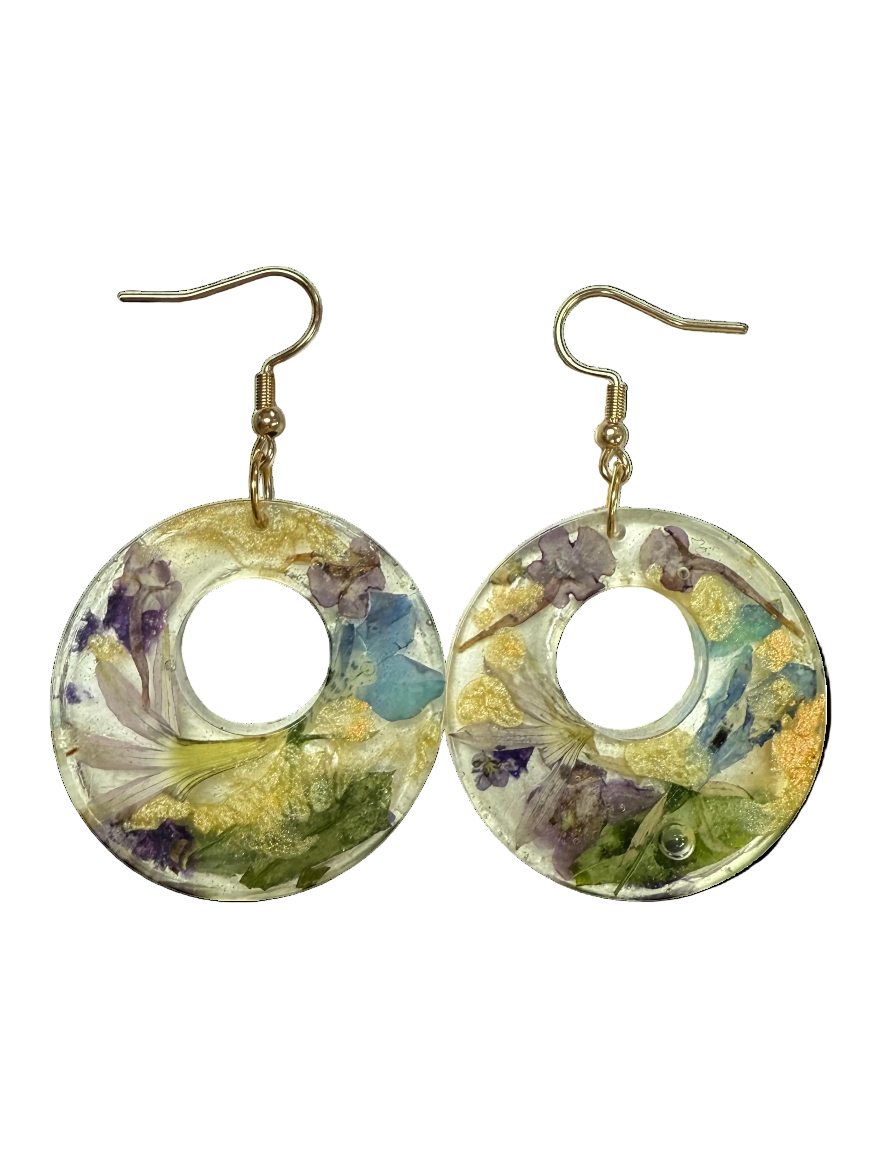 Eternal Bloom Drop Resin Earrings