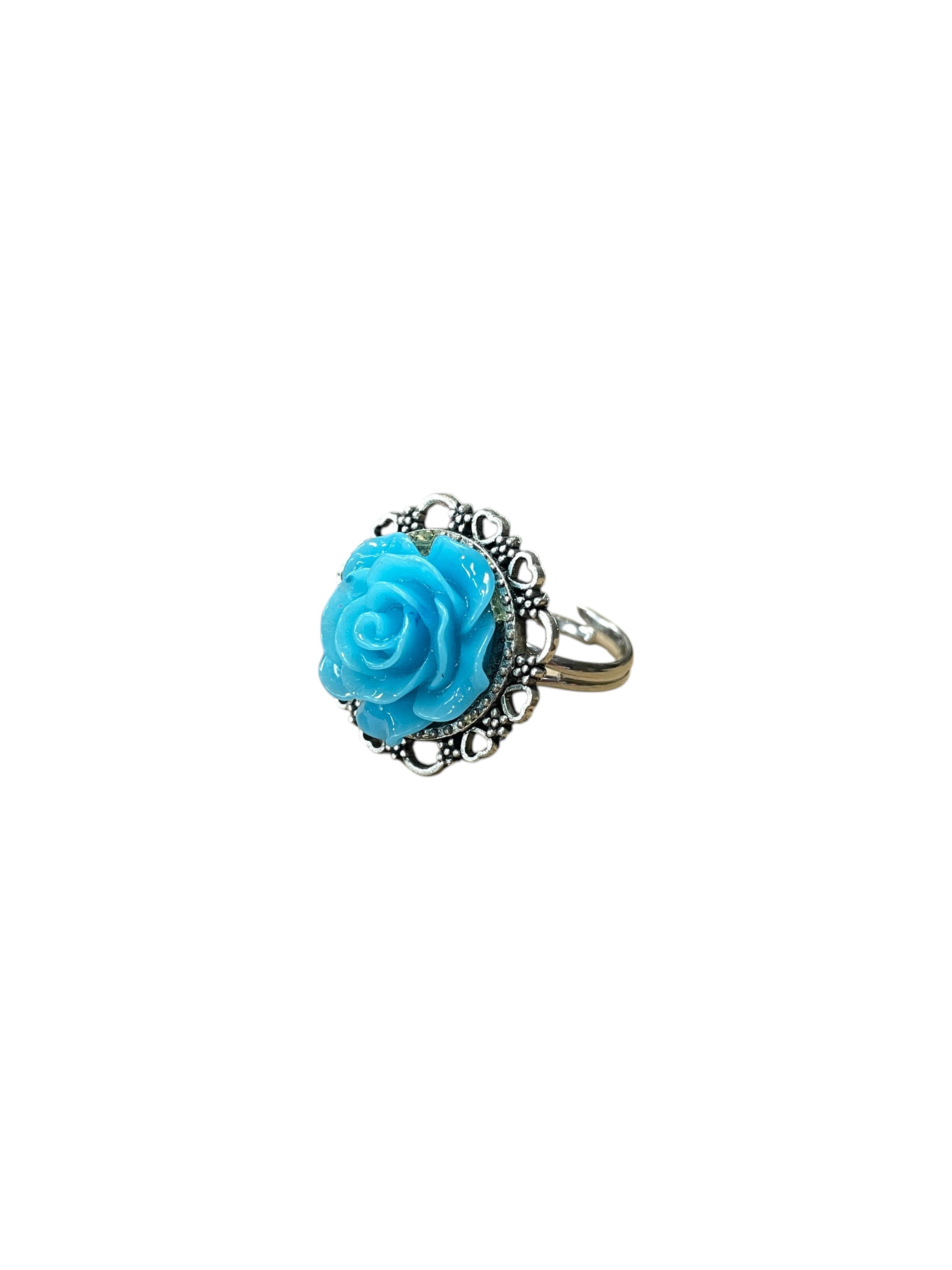 Vibrant Rose Blossom Ring | A Petal-Perfect Pop of Color
