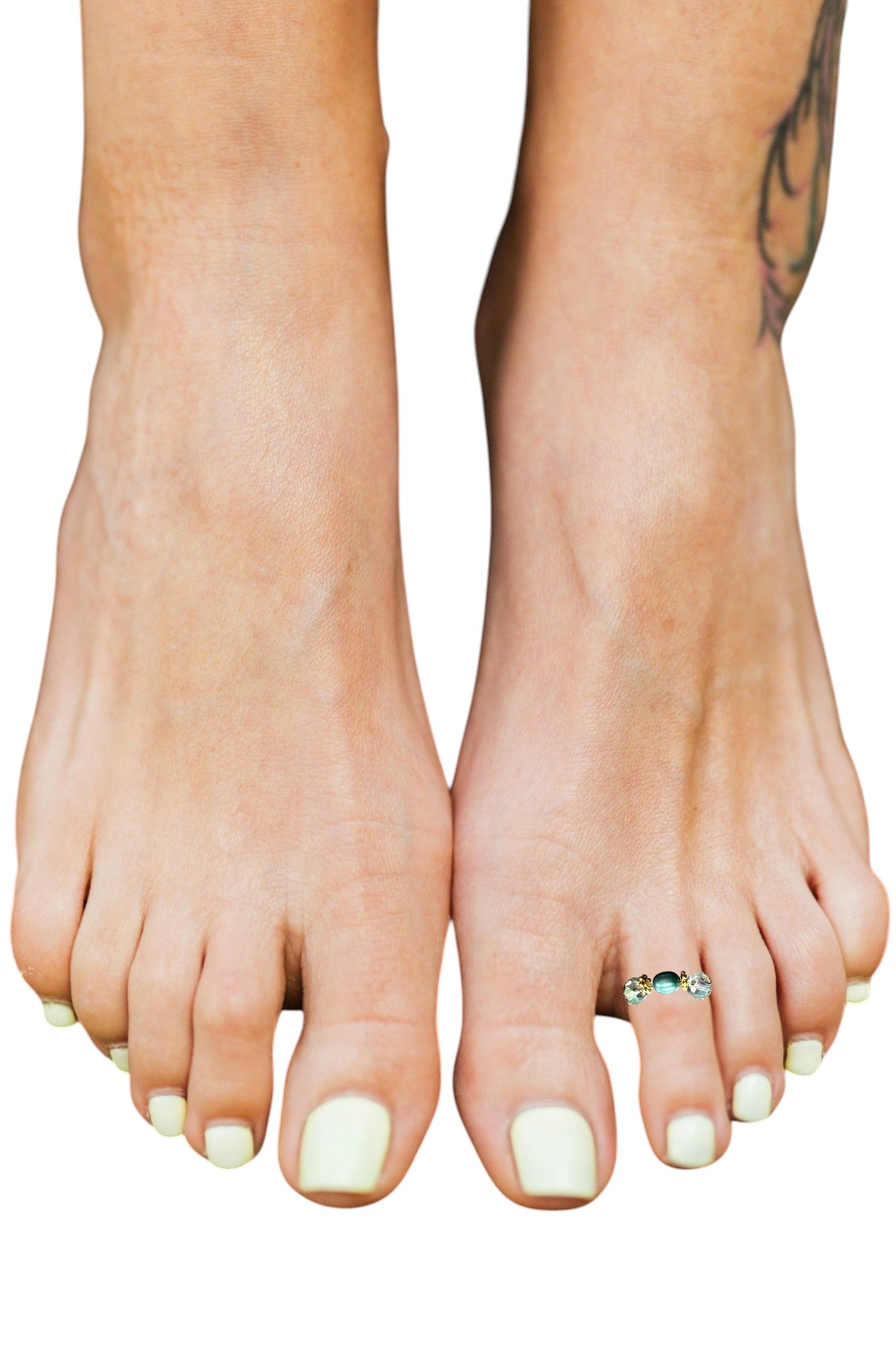 Elastic Pearl Toe Ring | Adjustable Beaded Toe Jewelry