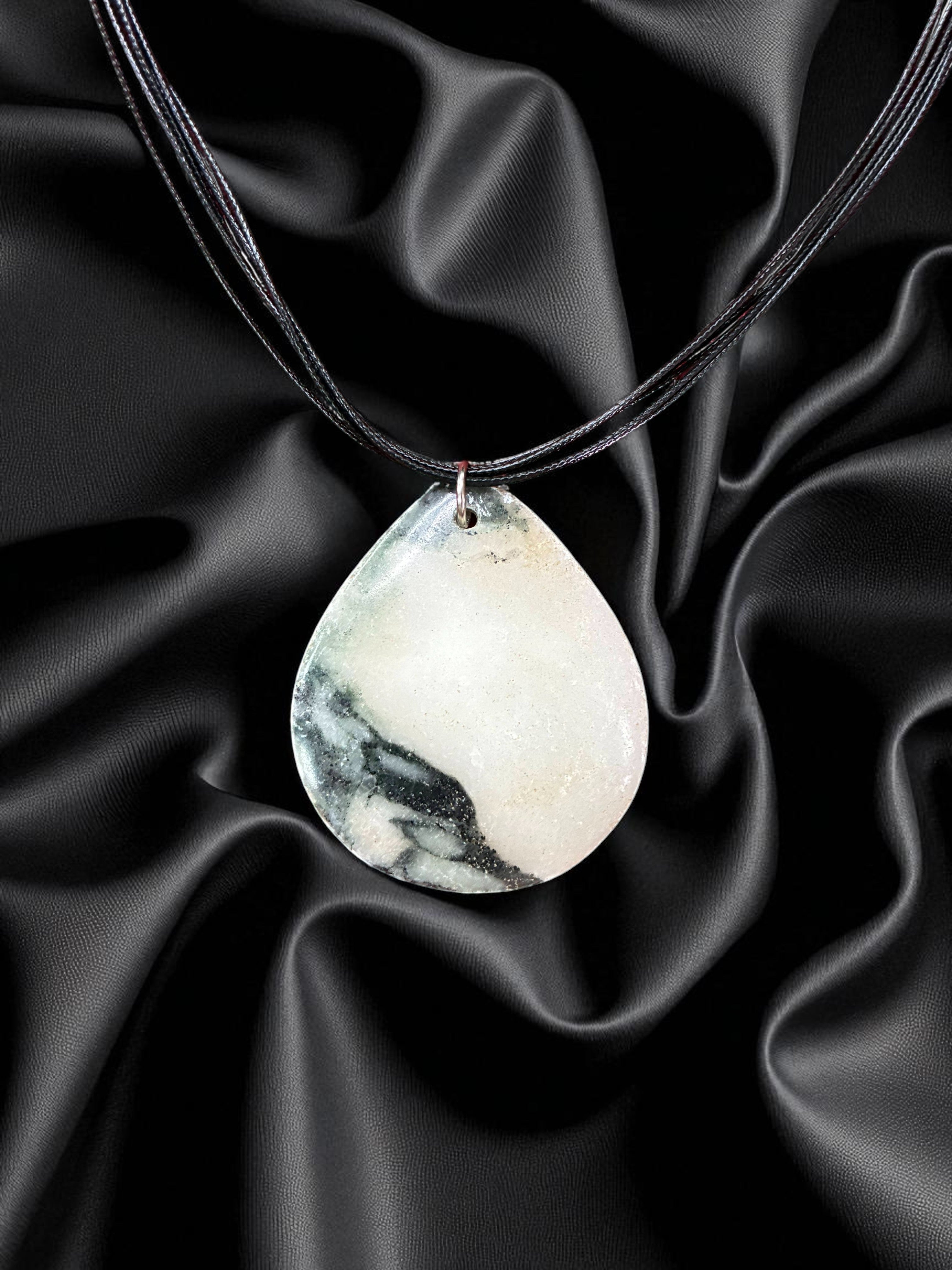 Striking Mexican Jasper Triangle Pendant | Earthy Elegance & Grounding Energy