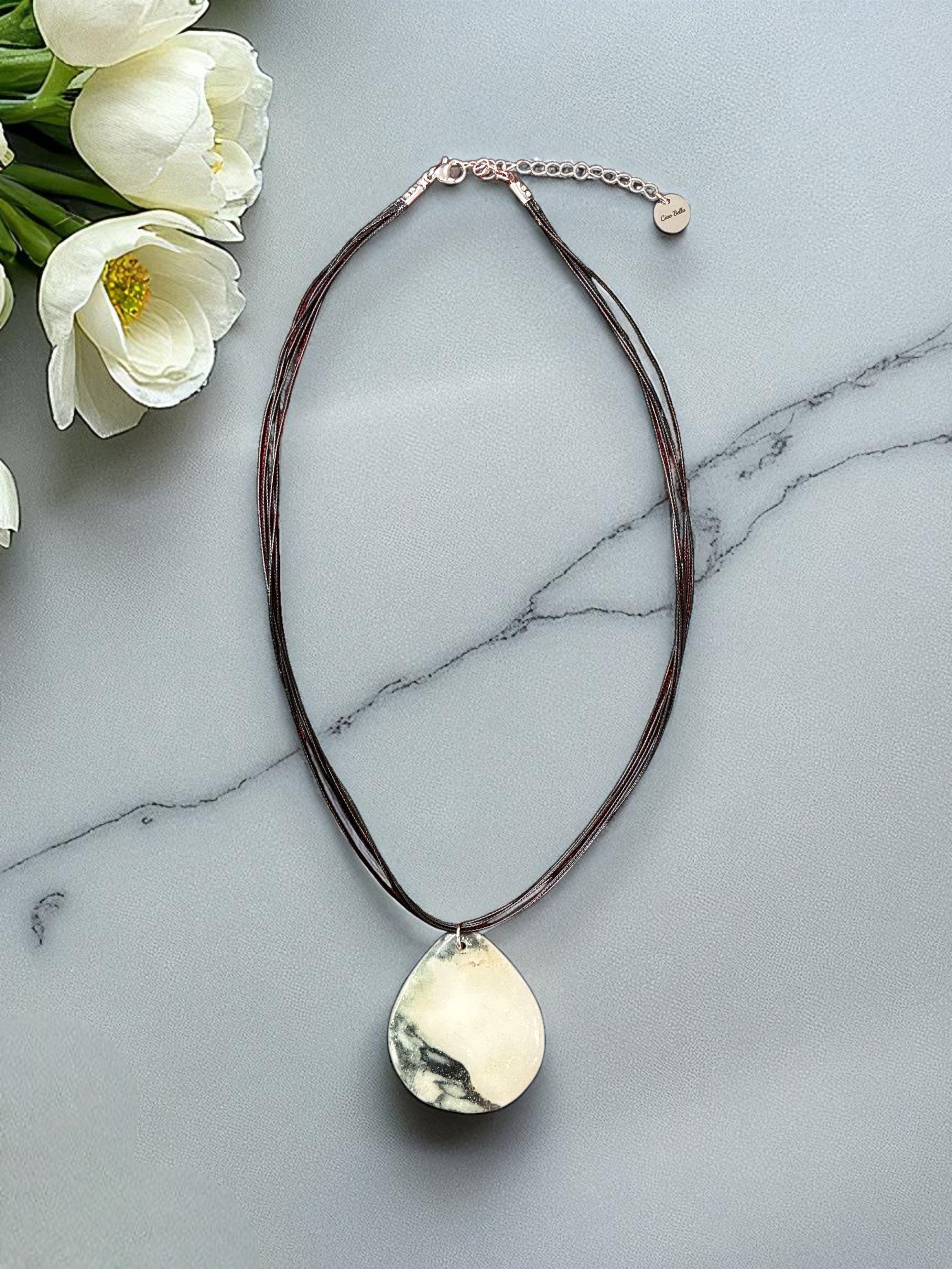 Striking Mexican Jasper Triangle Pendant | Earthy Elegance & Grounding Energy