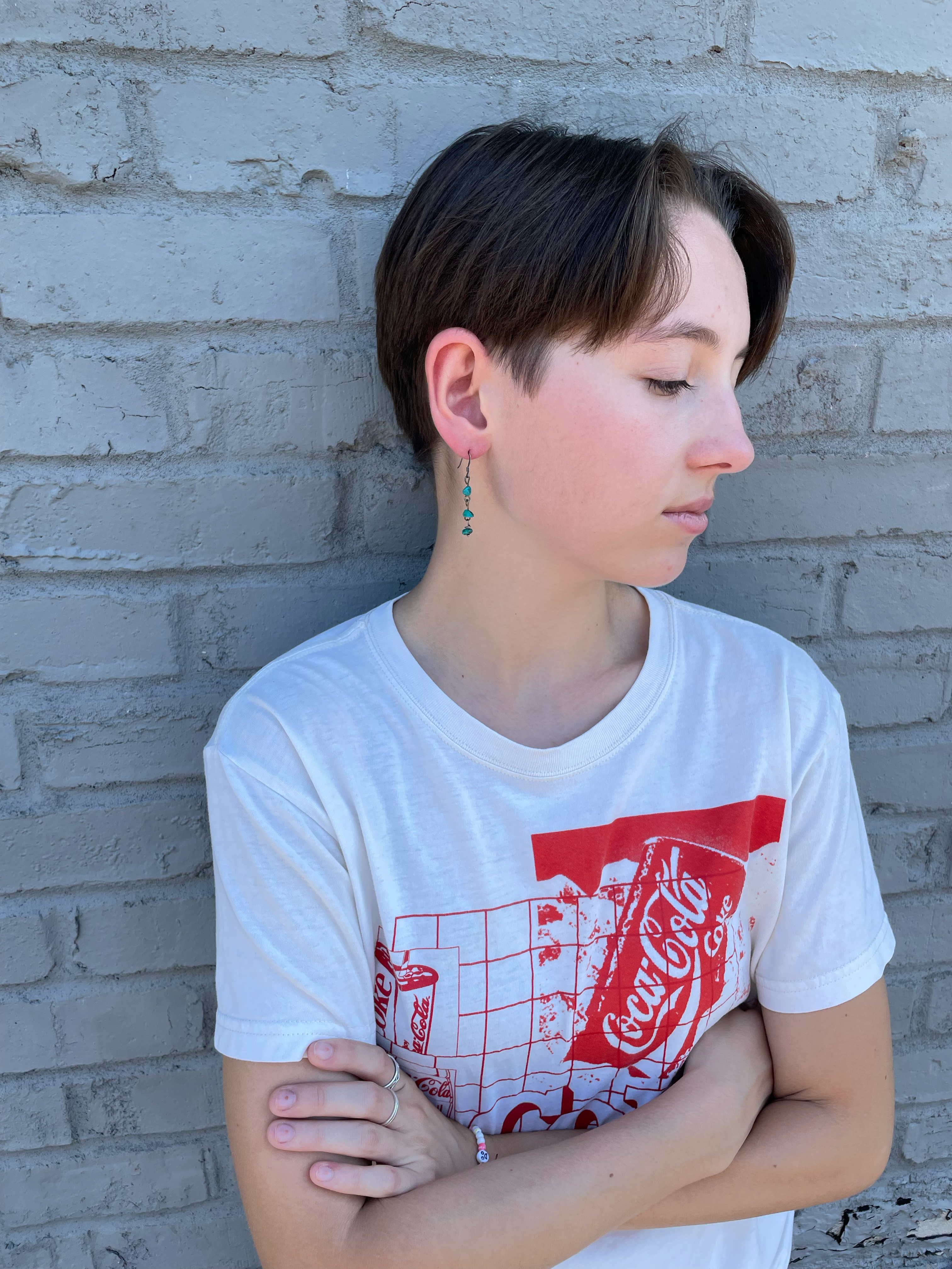 Aventurine Triple Rock Drop Earrings