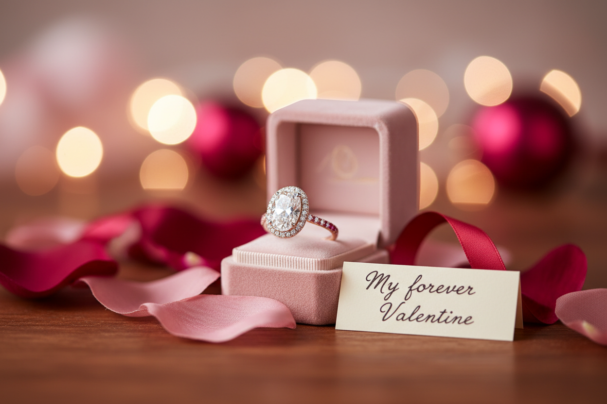 Valentine Ring gift using new rings from Michelle Marie Boutique