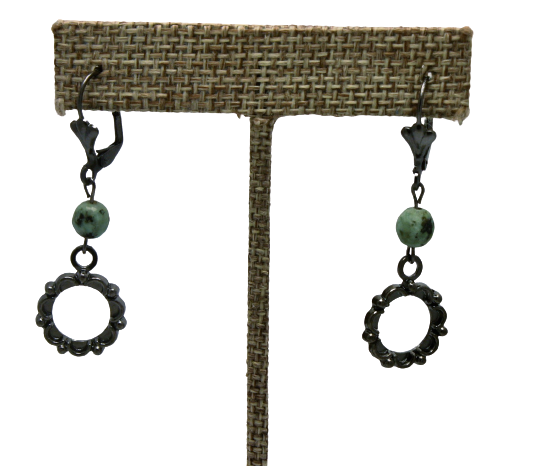 African Turquoise Earrings