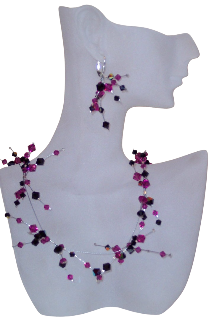 Handmade Austrian Crystal Starlight Necklace (Gift Boxed)