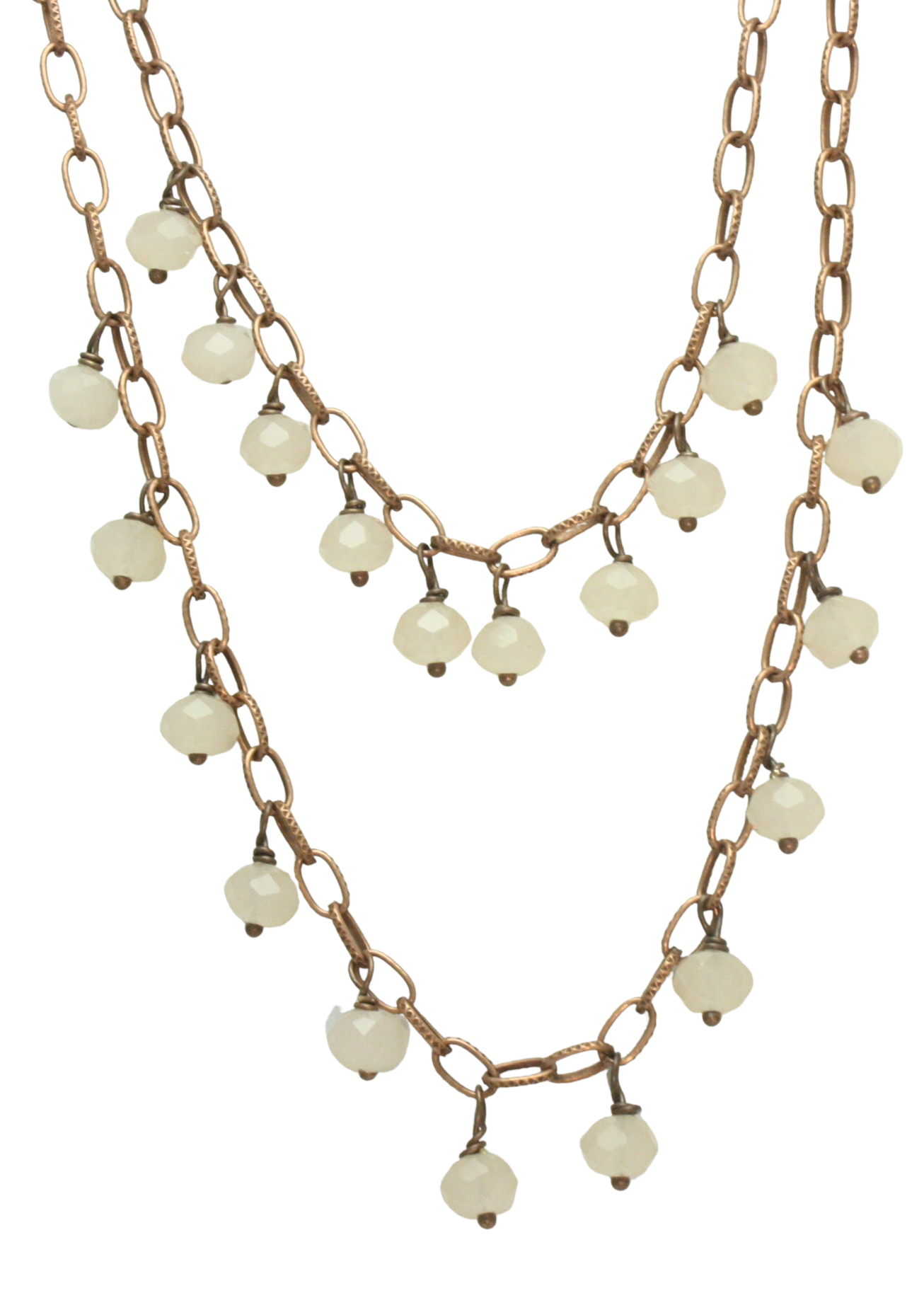 Victorian Double Strand Crystal Necklace For Women