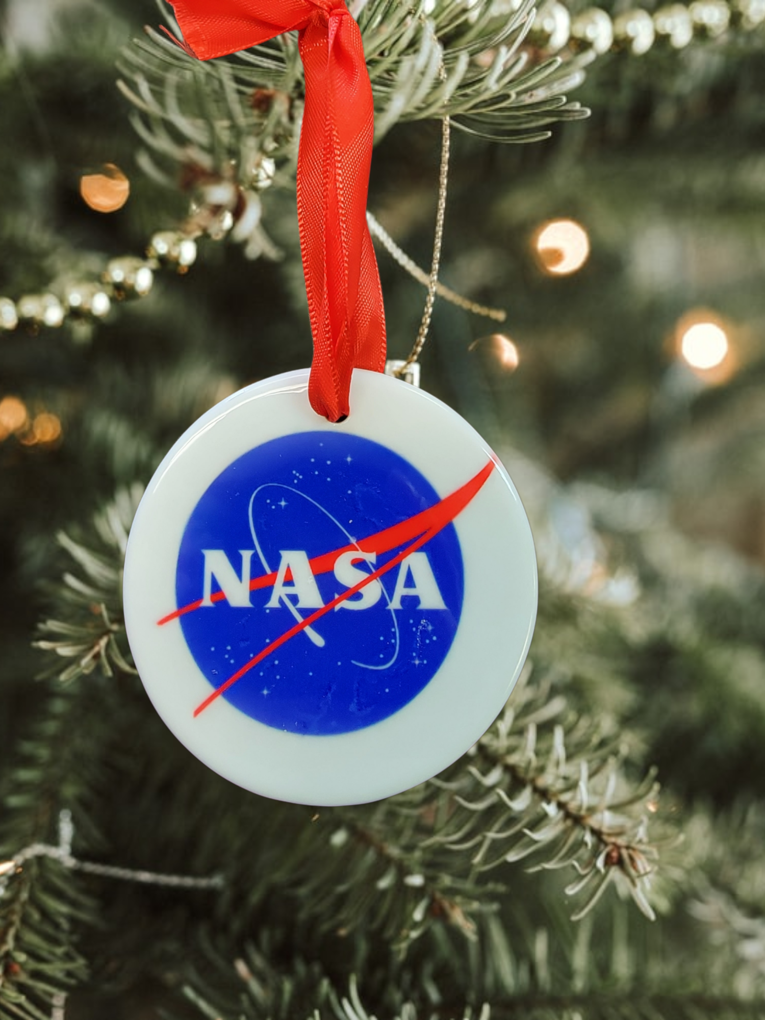 NASA Meatball Logo Space Lover Ornament