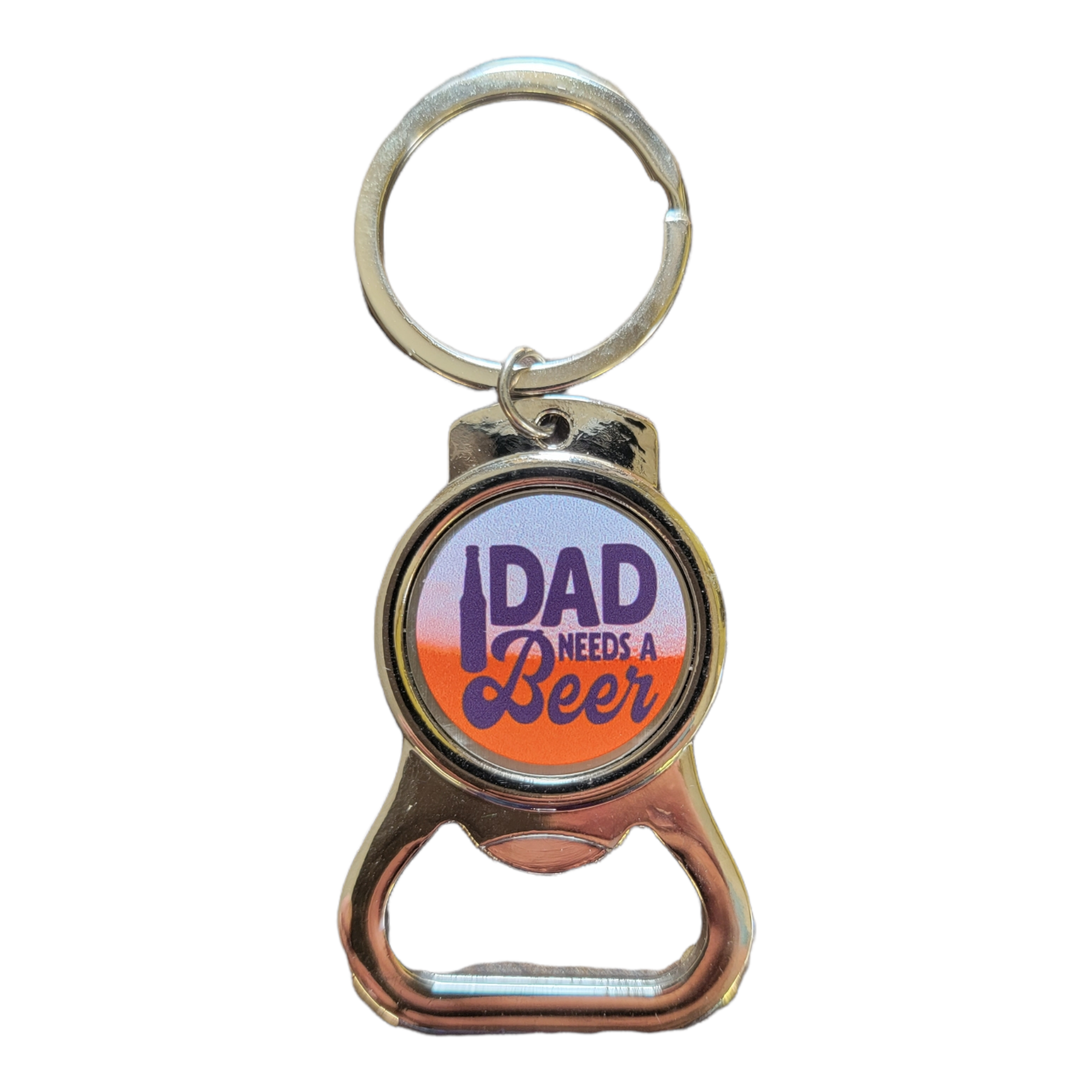 Dad Beer Bottle Opener Keyring