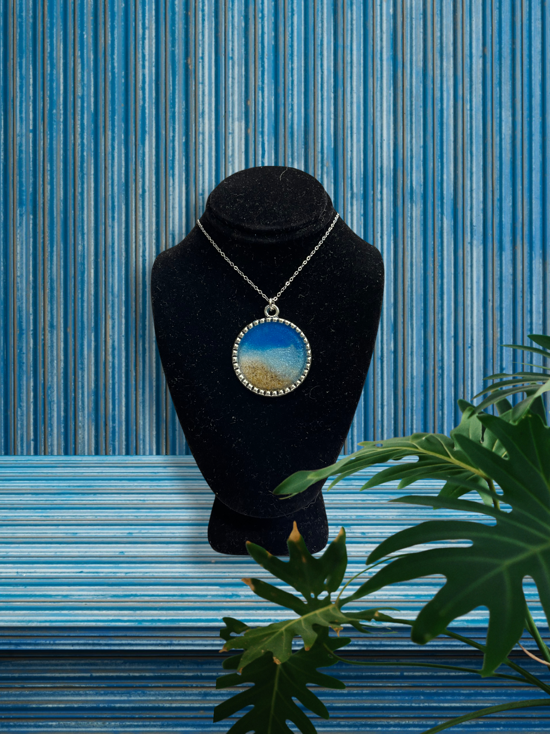 Sand Necklace in Alloy Pendant (Beach Jewelry, Gift Boxed)