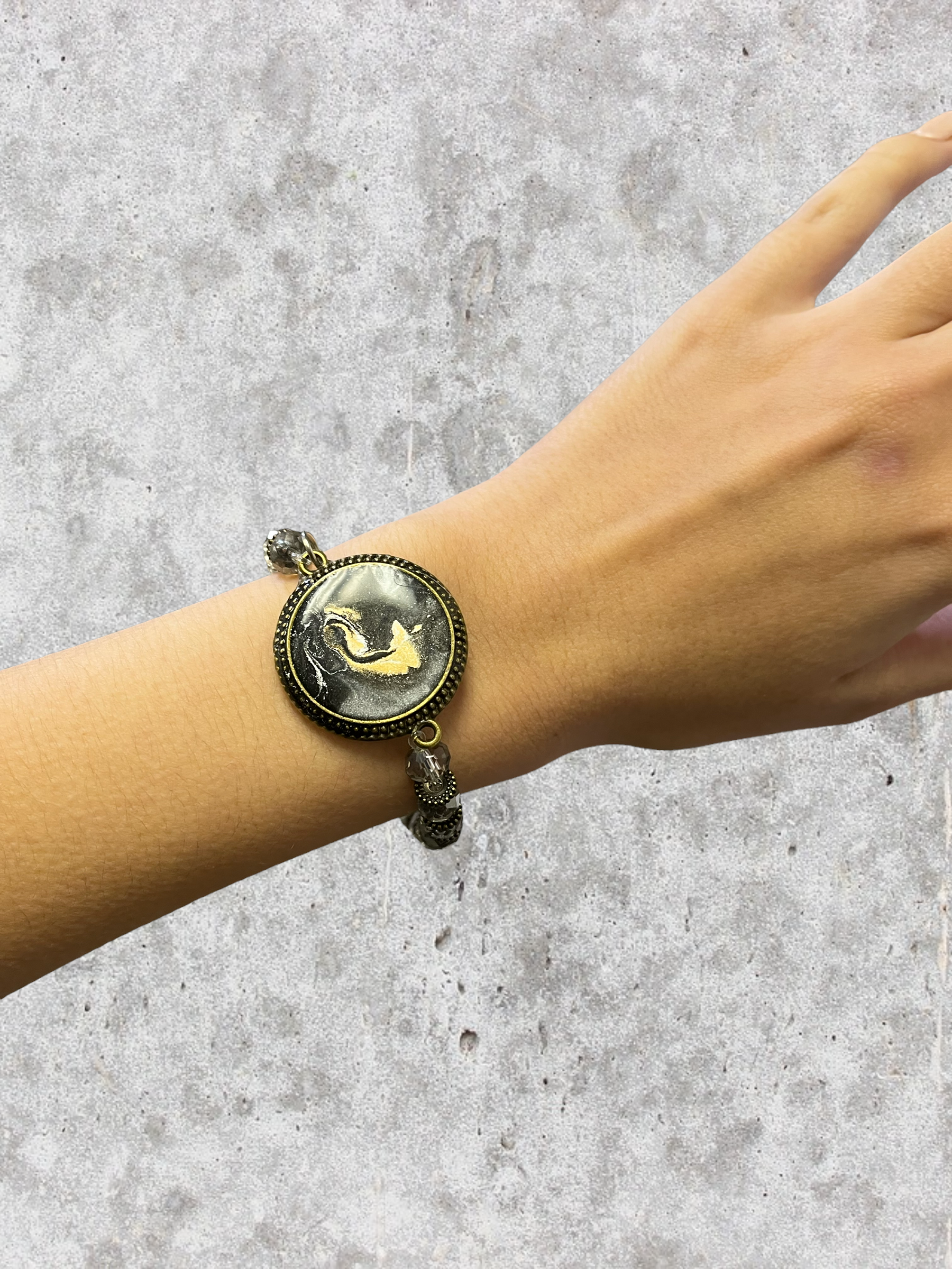 Go Gray Crystal Cancer Awareness Bracelet