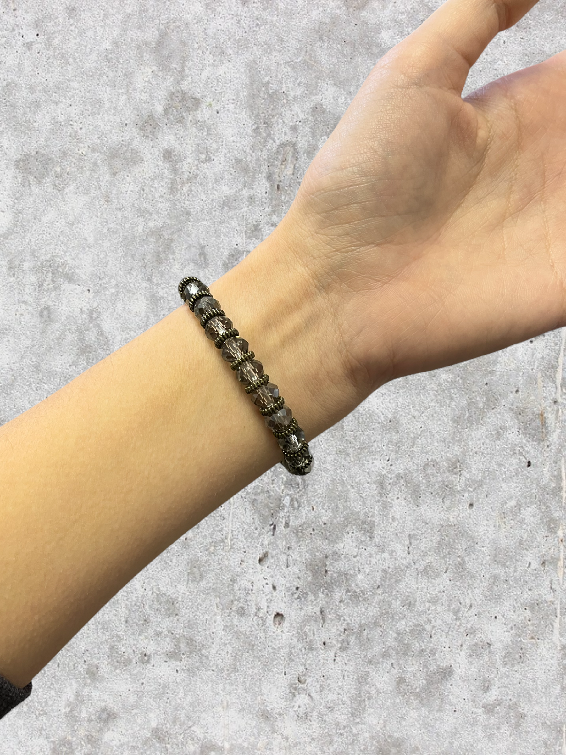 Go Gray Crystal Cancer Awareness Bracelet