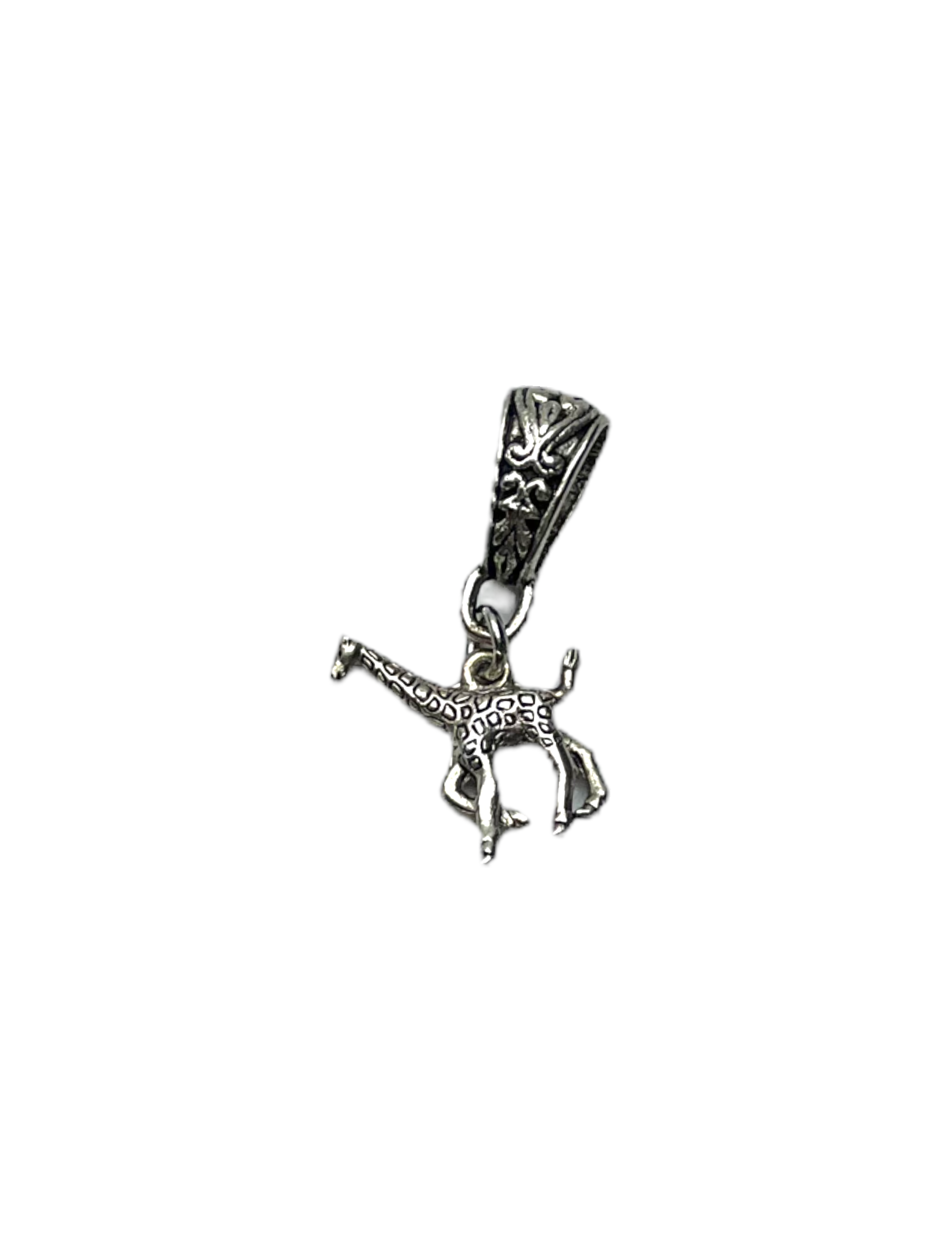 Pewter Giraffe Charm Necklace