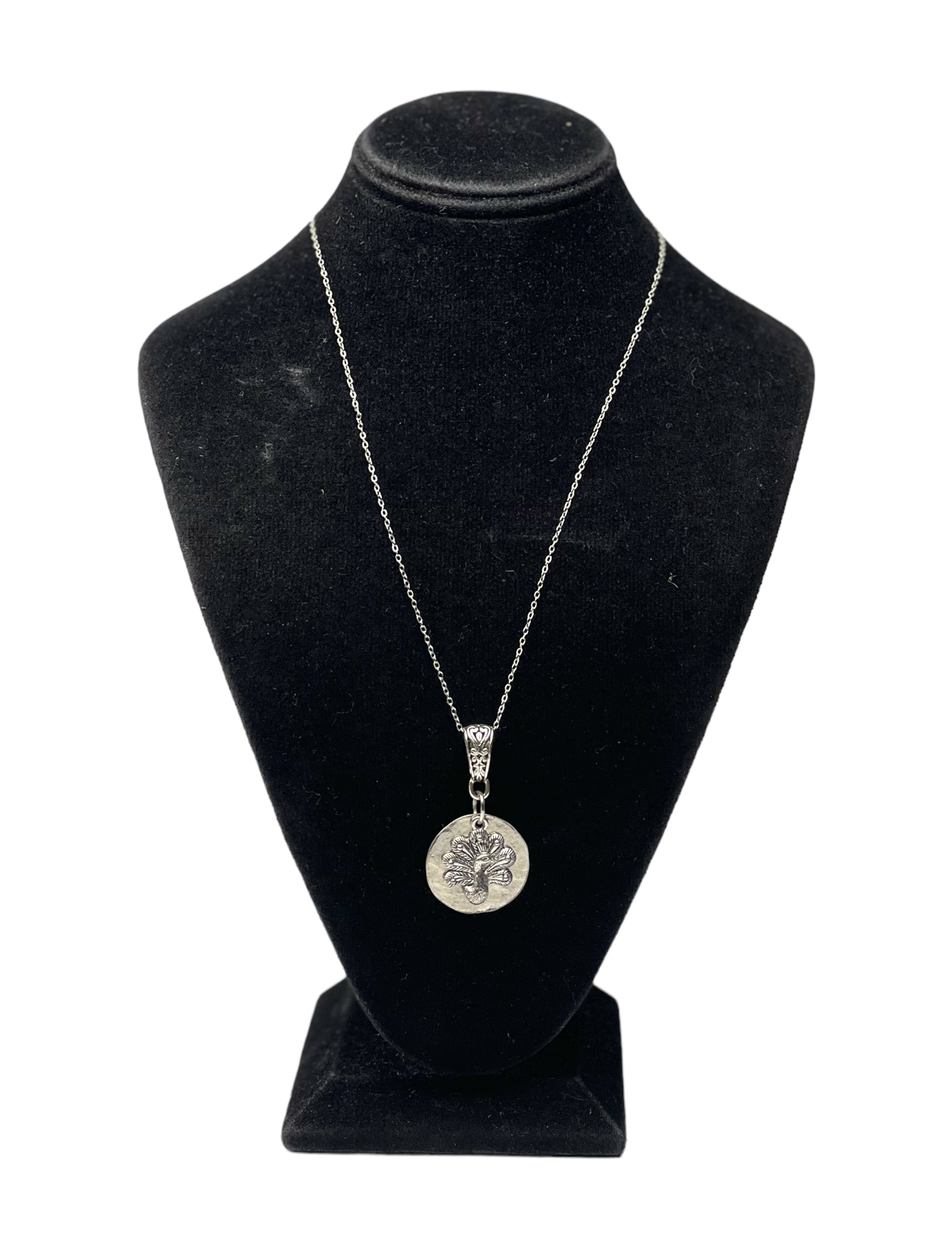 Pewter Giraffe Charm Necklace