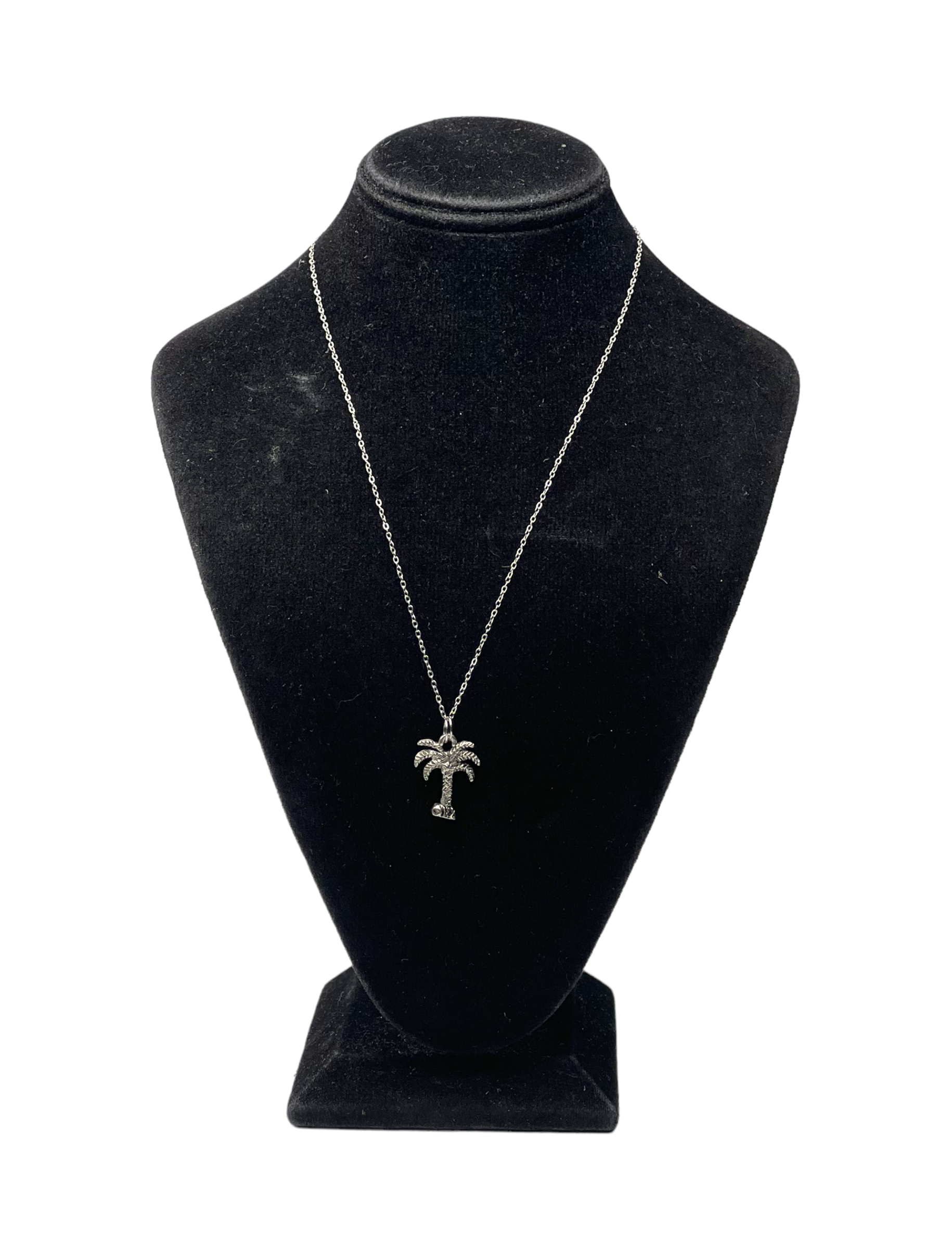 Tropical Palm Tree Charm Necklace
