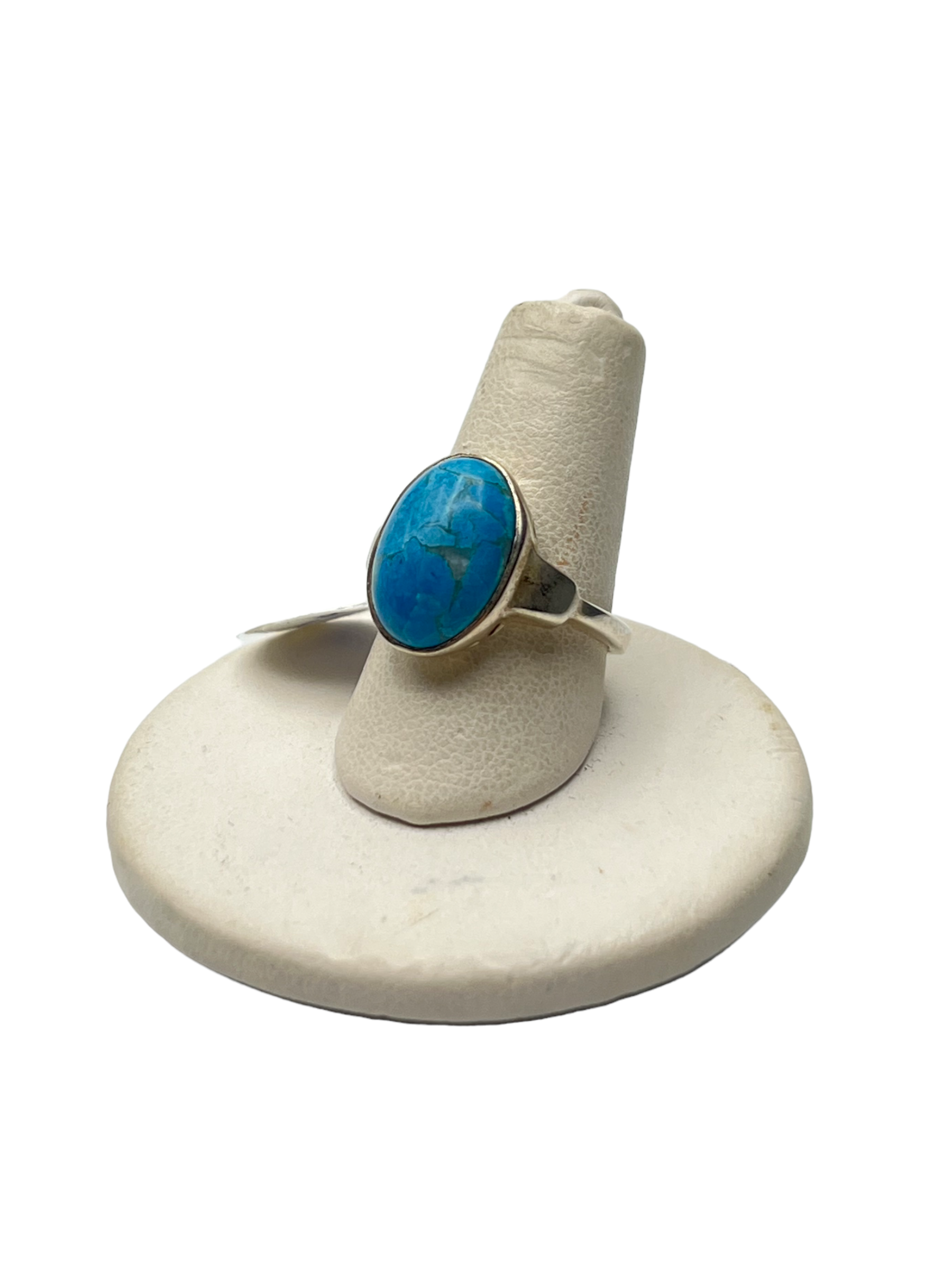 Striking Simplicity: Sterling Silver Turquoise Ring (Gift Boxed)