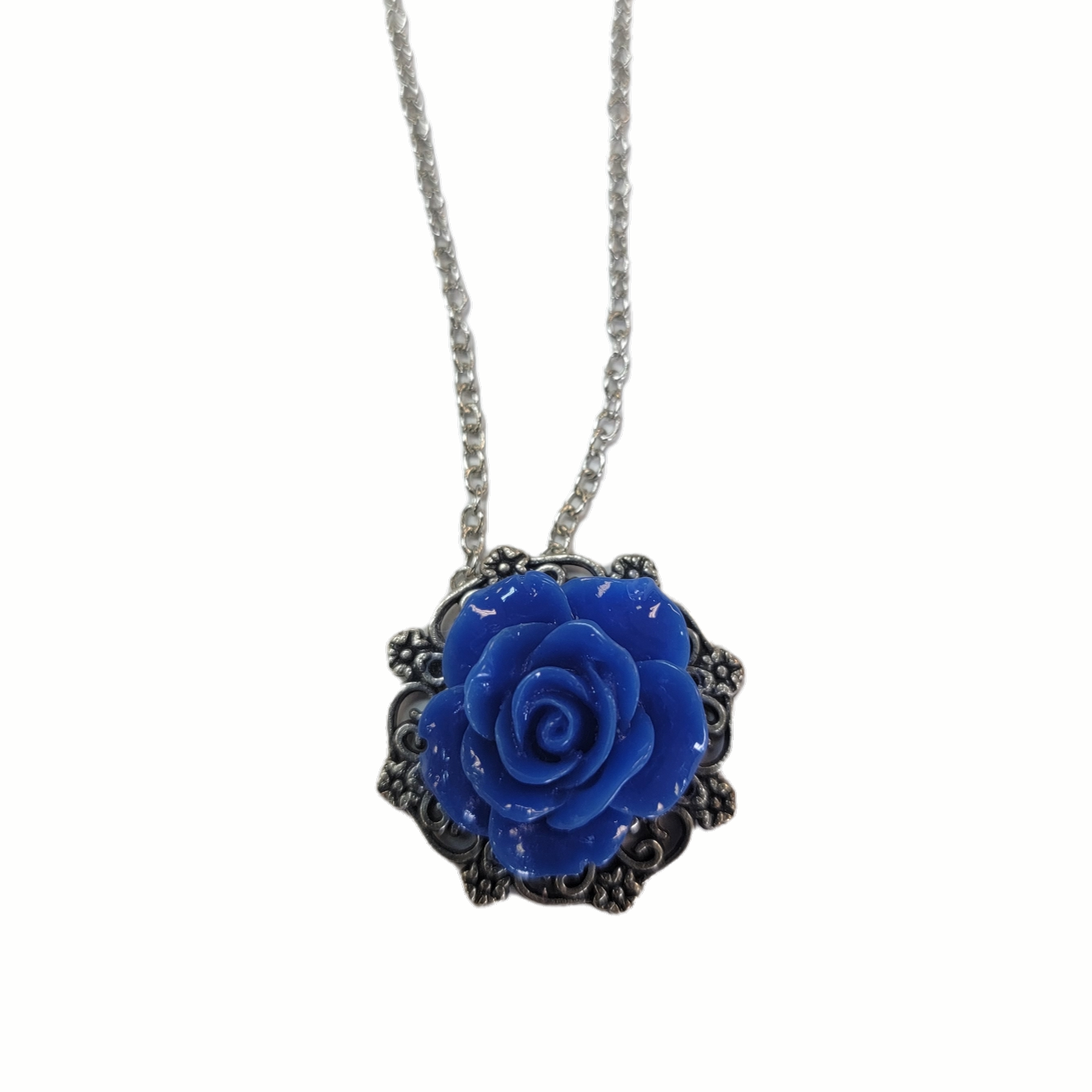 Michelle Marie's Victorian Rose Pendant Necklace - Bridesmaid and Wedding Jewelry