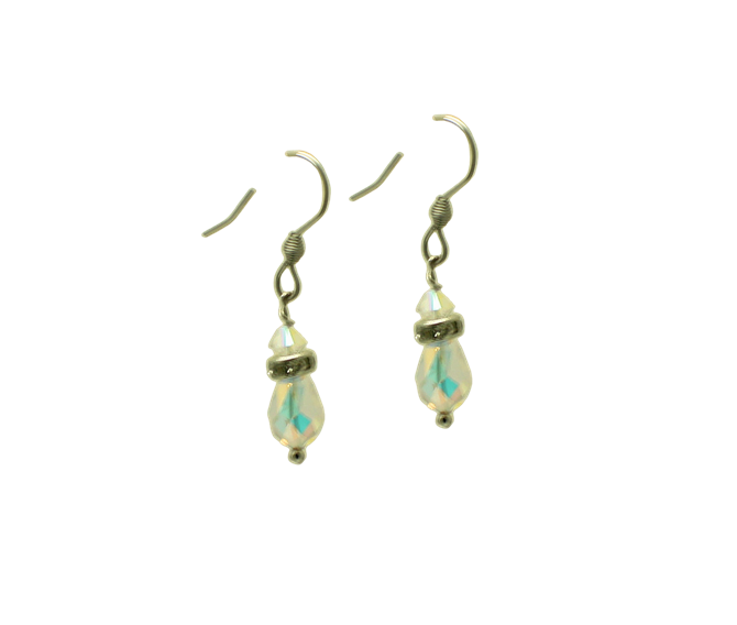 Sparkling Bridal Teardrop Earrings with Austrian Crystals