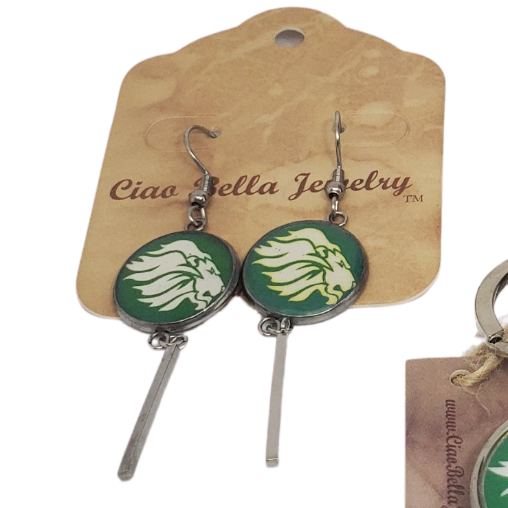 Personalized High School & Club Team Earrings - Show Your School Spirit!