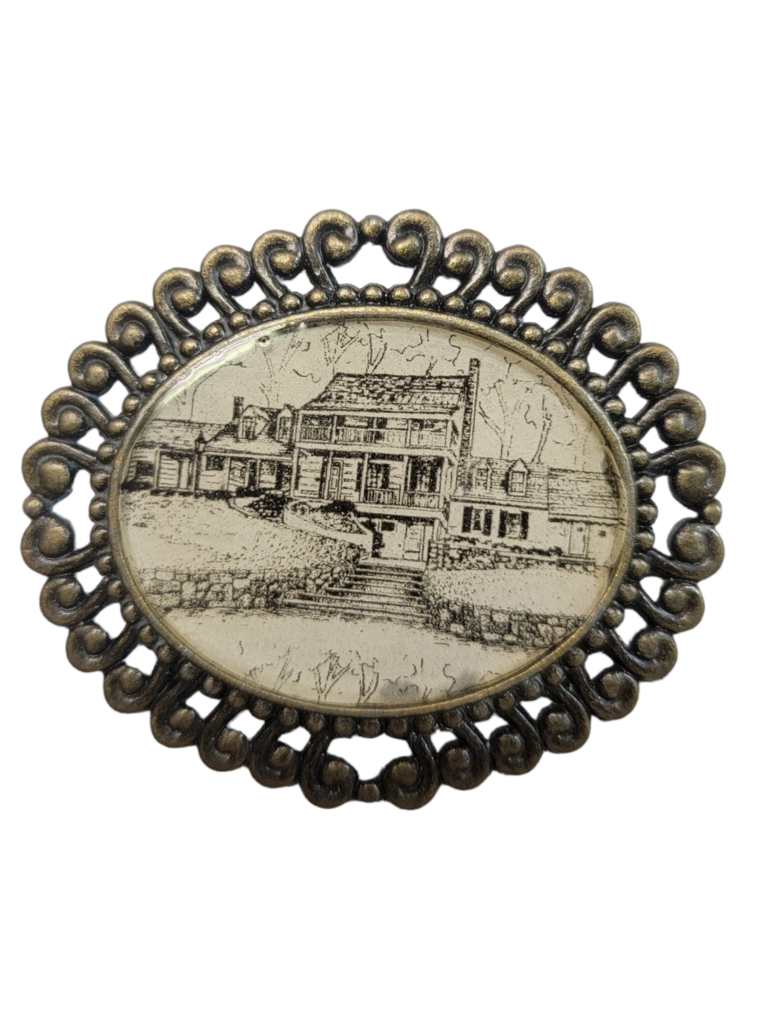 Personalized Heirloom Victorian Brooch Pin