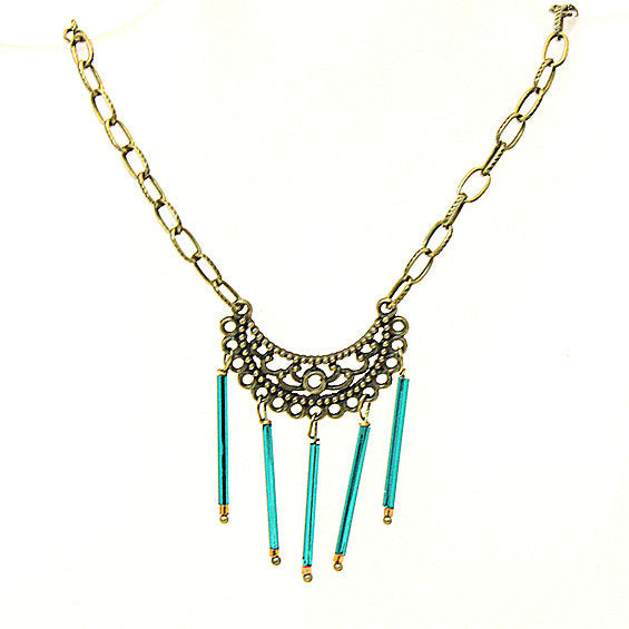 Tribal Filigree Pendant Necklace (20", Gift Pouch)