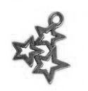 Tiny Pewter Star Charm Necklace (Waterproof, Gift Boxed)