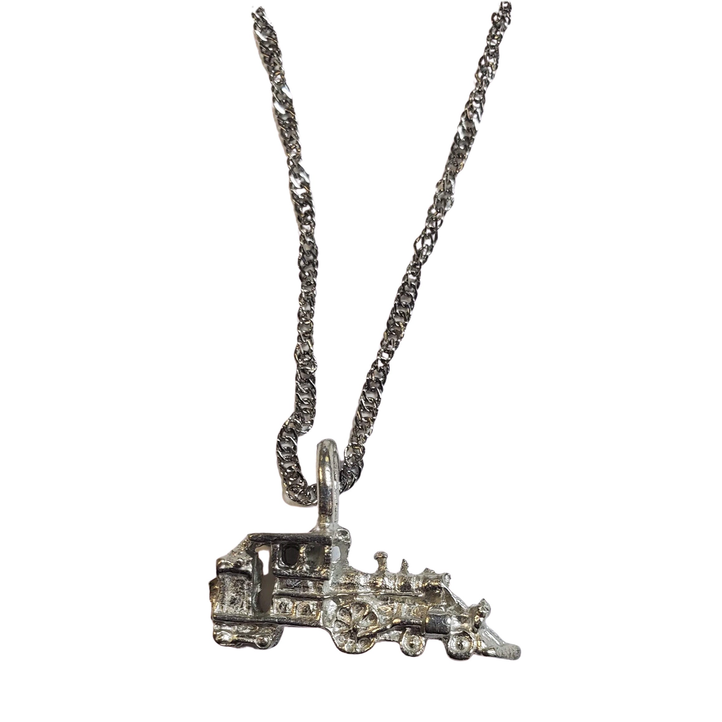 Steam Engine Charm Necklace for Train Lovers