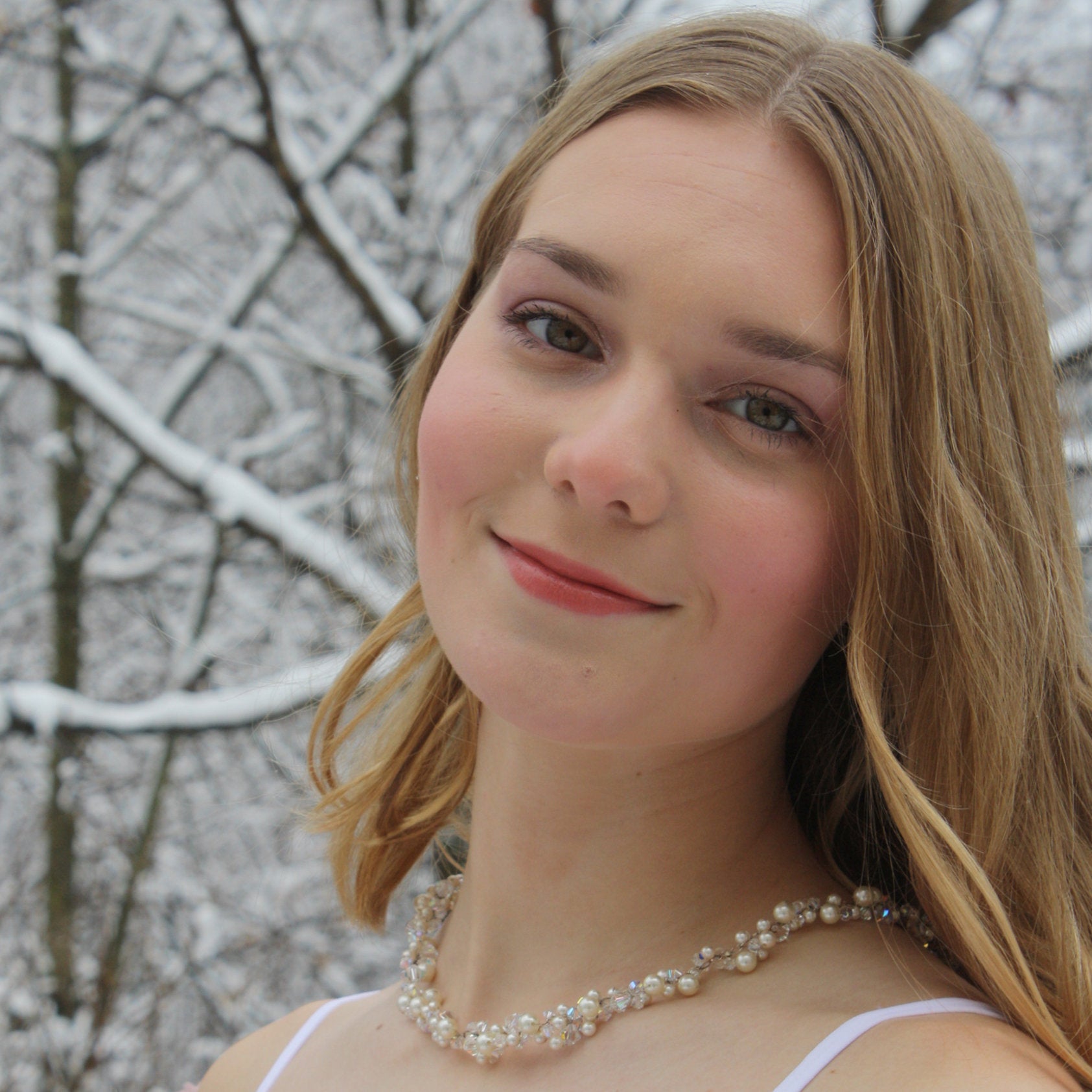 Pearl and Crystal Bridal Wedding Necklace