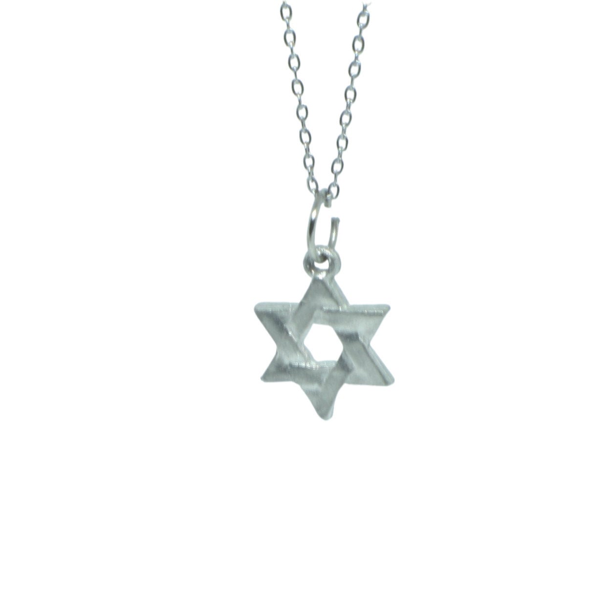 Elegant Star of David Pendant Necklace - Stainless Steel Chain