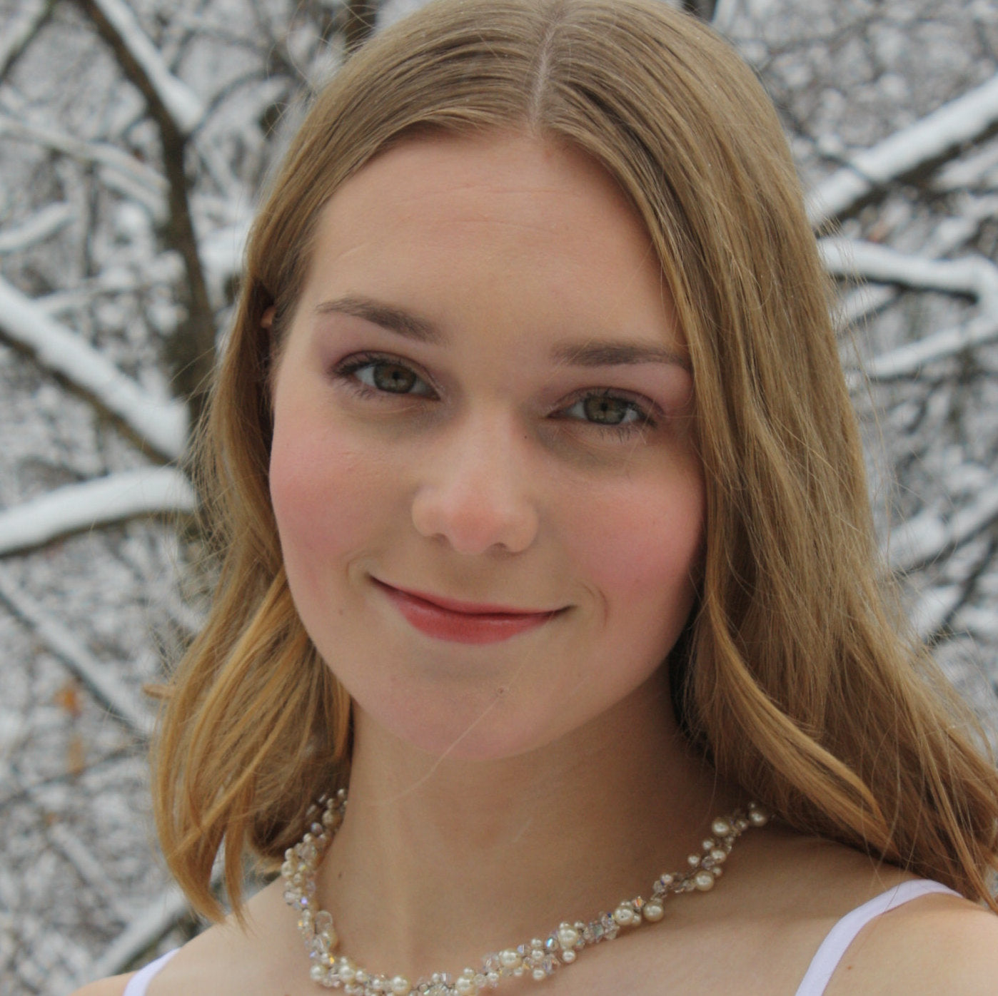 Pearl and Crystal Bridal Wedding Necklace