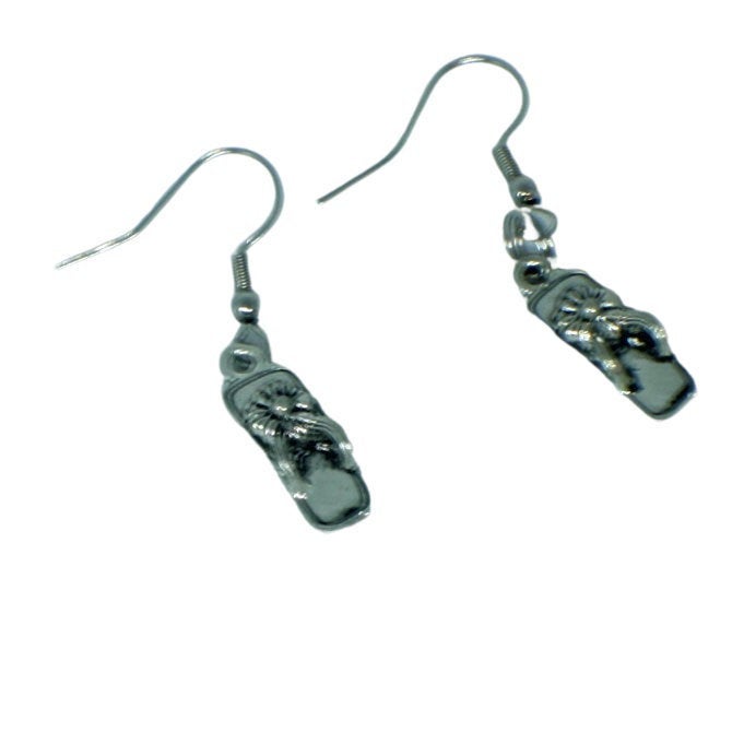 Silver Flip Flop Earrings