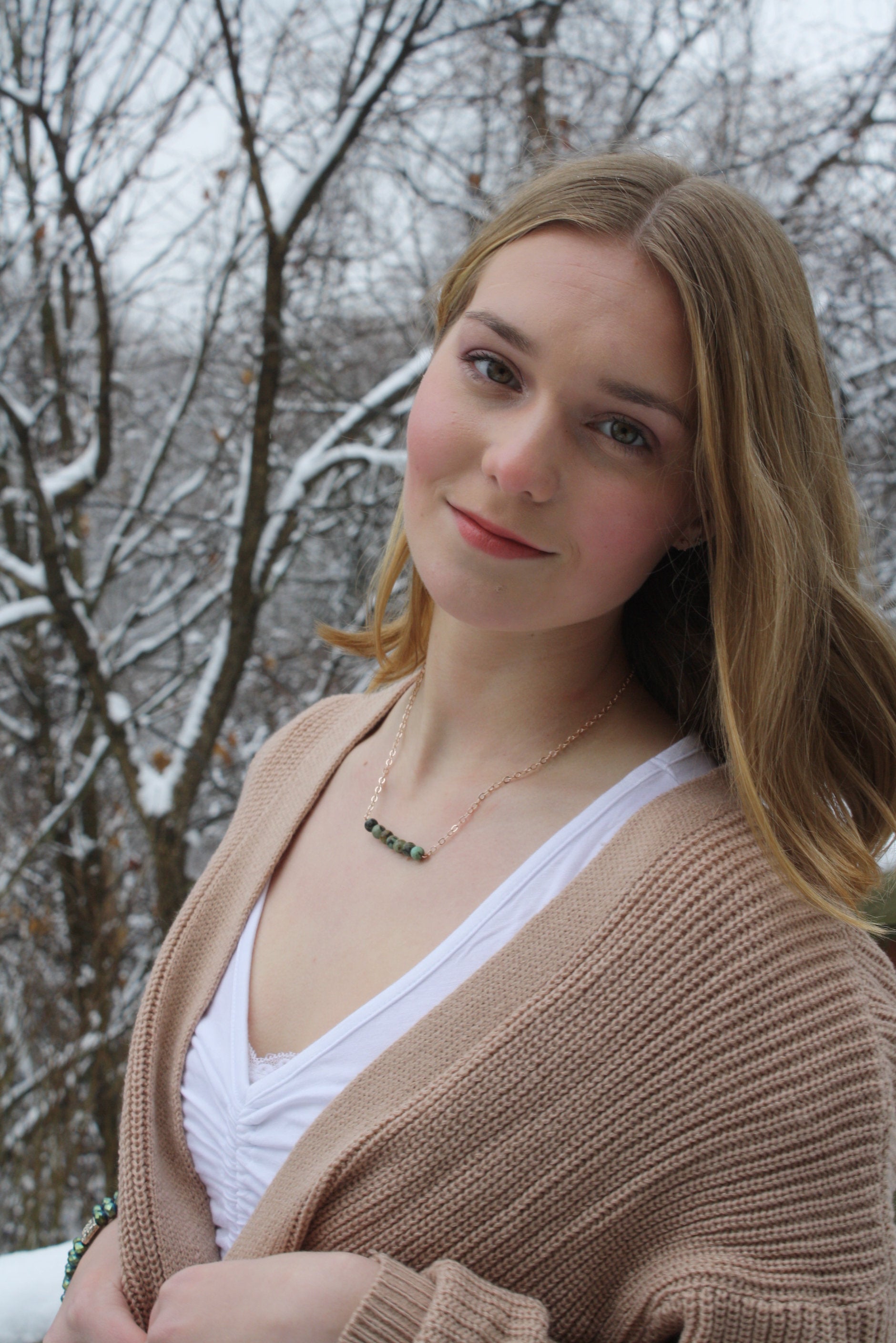 Clear Quartz April Birthstone Necklace