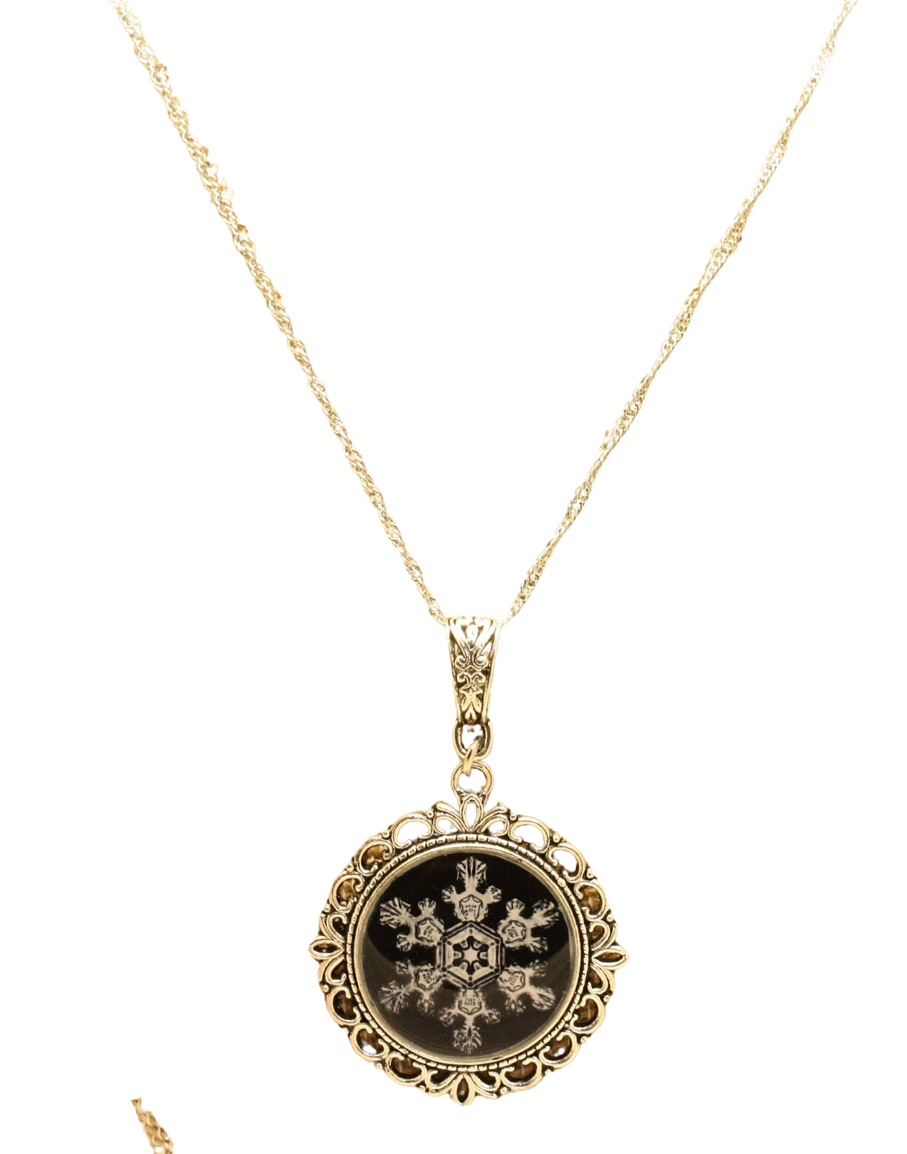 Unique Real Snowflake Pendant Necklace - Winter Wonderland Jewelry