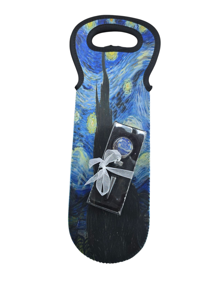 Starry Night Wine Bag | Van Gogh Art Lover Gift