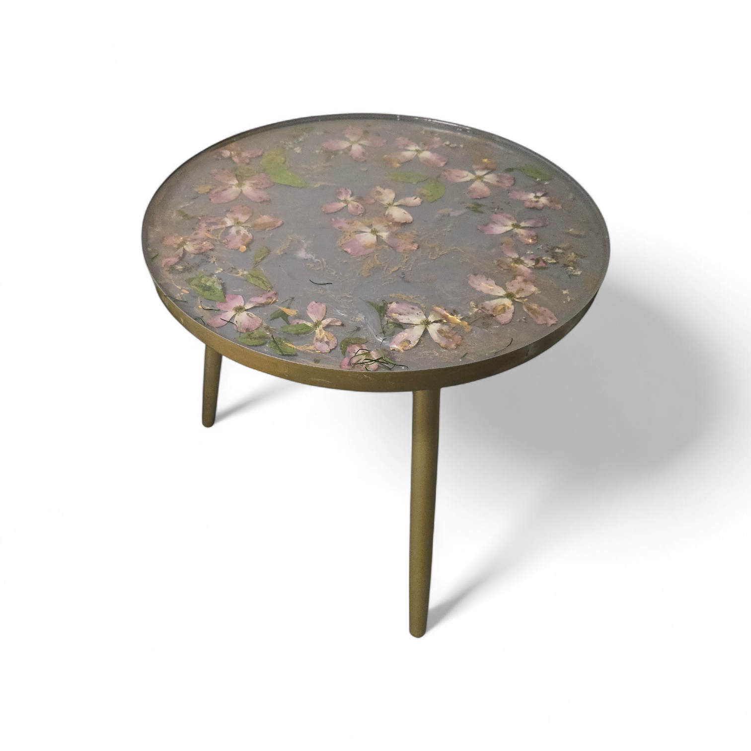 One-of-a-Kind Real Flower & Nature Resin Coffee Table