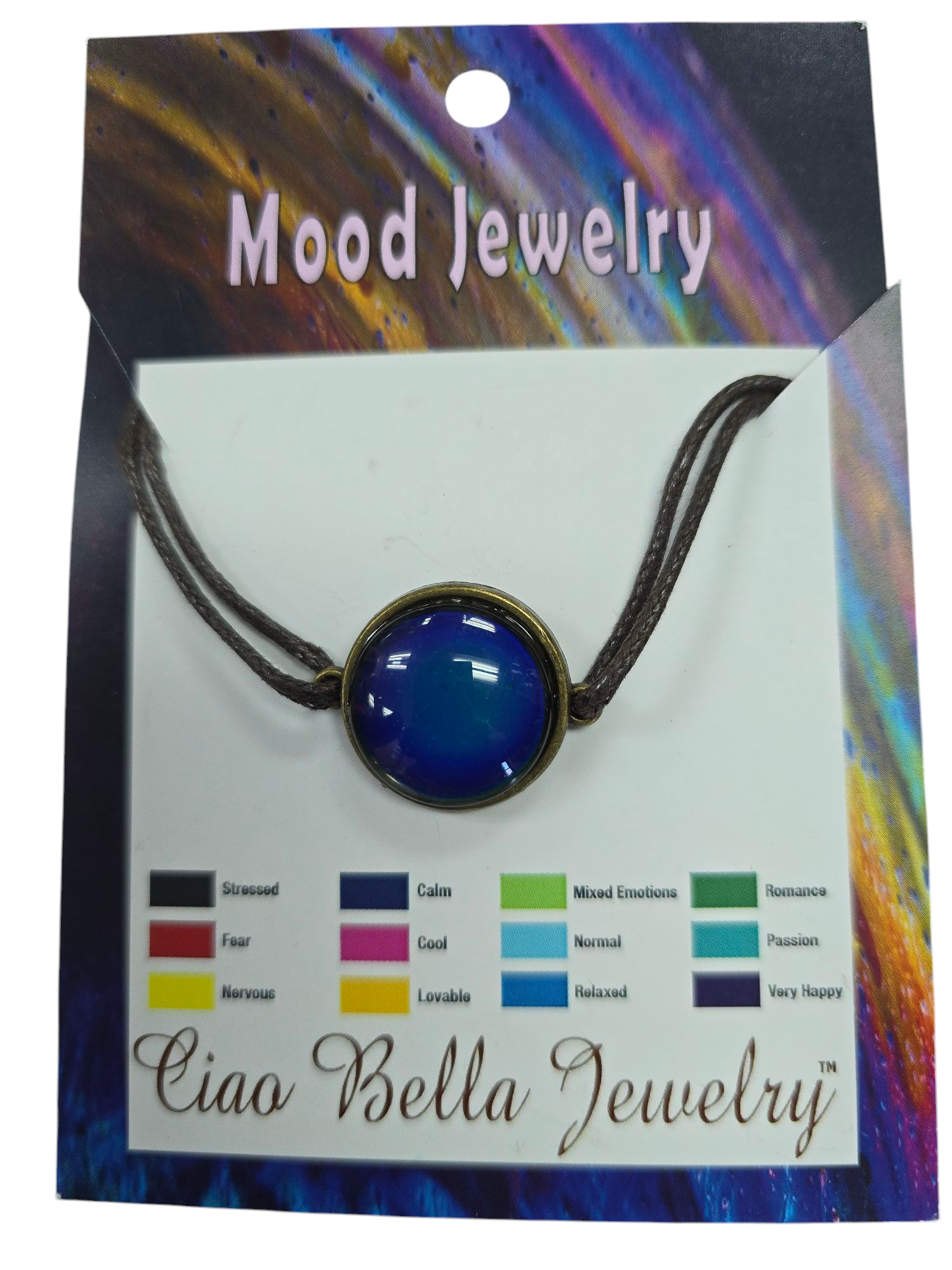 Far Out! Groovy 70s Mood Bead Necklace - Peace, Love, Vibes (Gift Idea)