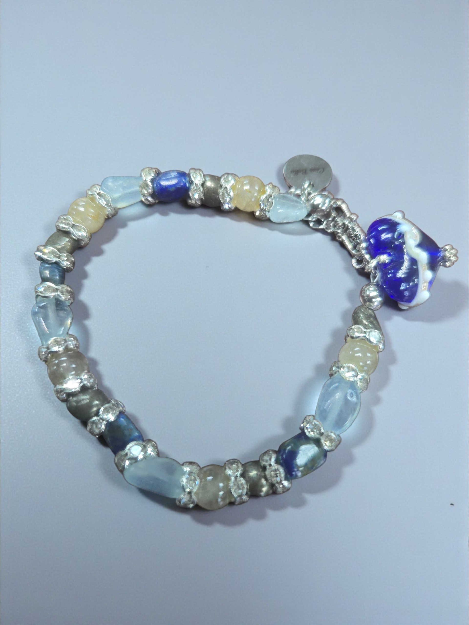 The Hope Collection | Lapis & Aquamarine Sterling Silver Cancer Charity Jewelry Set | Sterling Silver