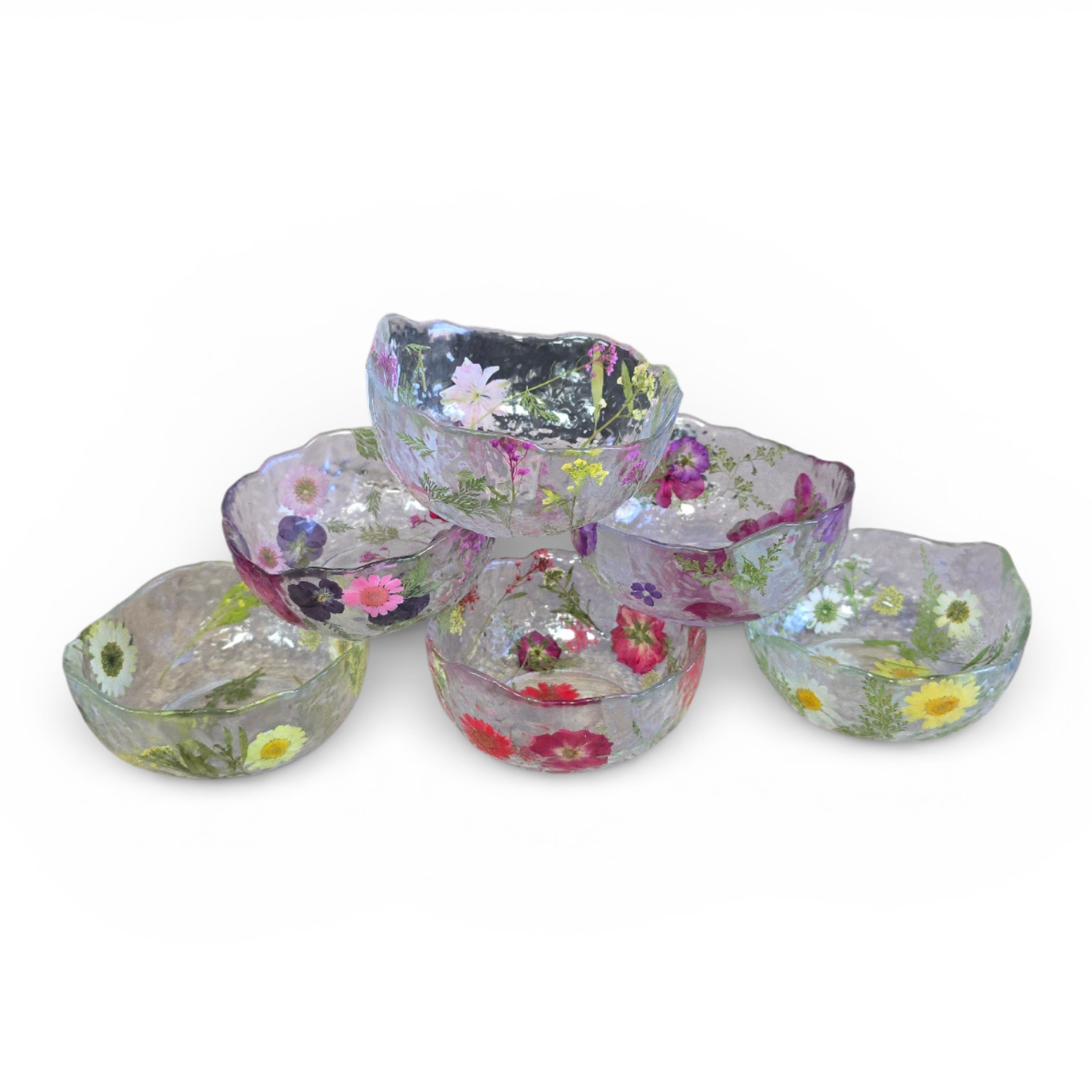 Pressed Flower Resin Art Bowl